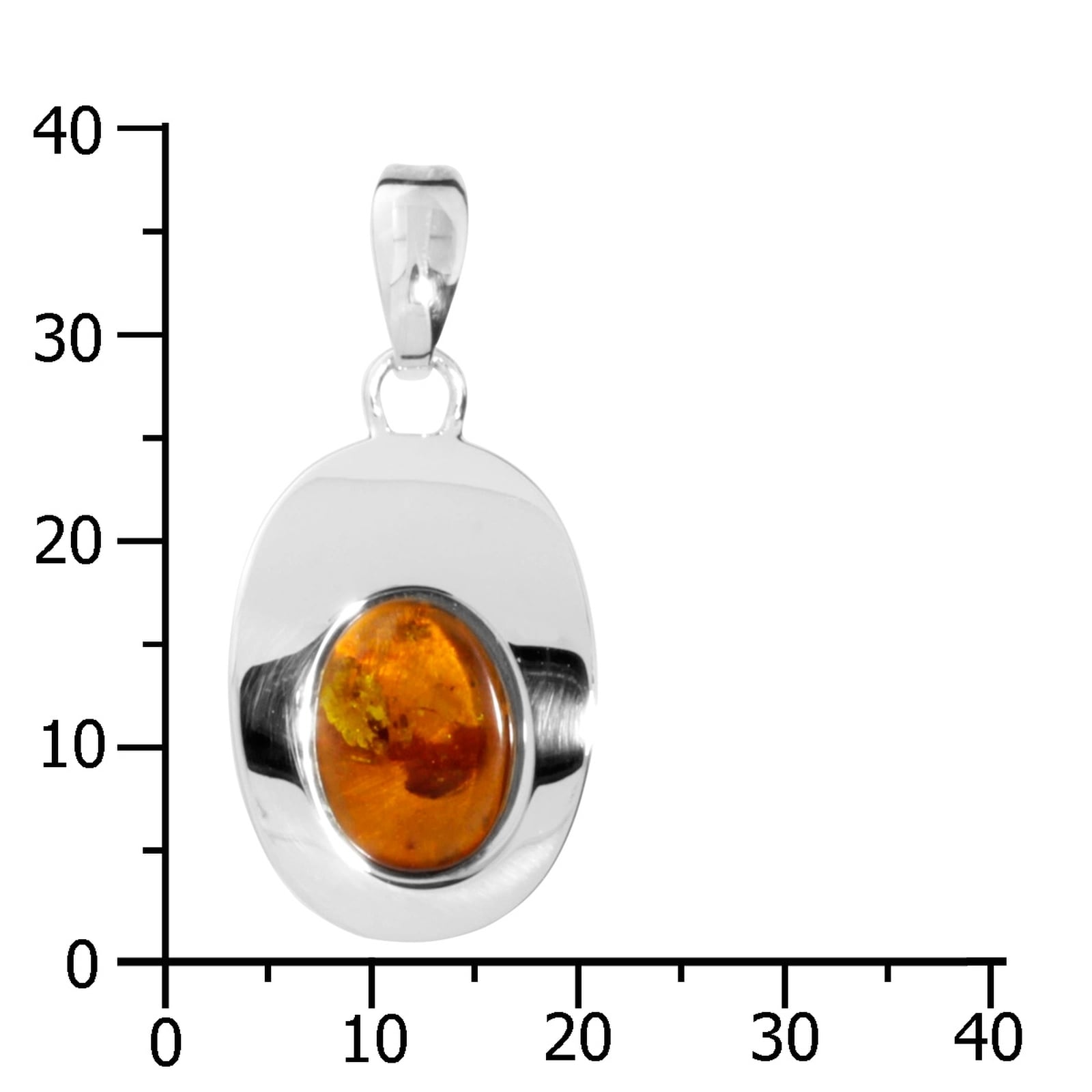 OSTSEE-SCHMUCK Kettenanhänger »- Jessie - Silber 925/000 - Bernstein«