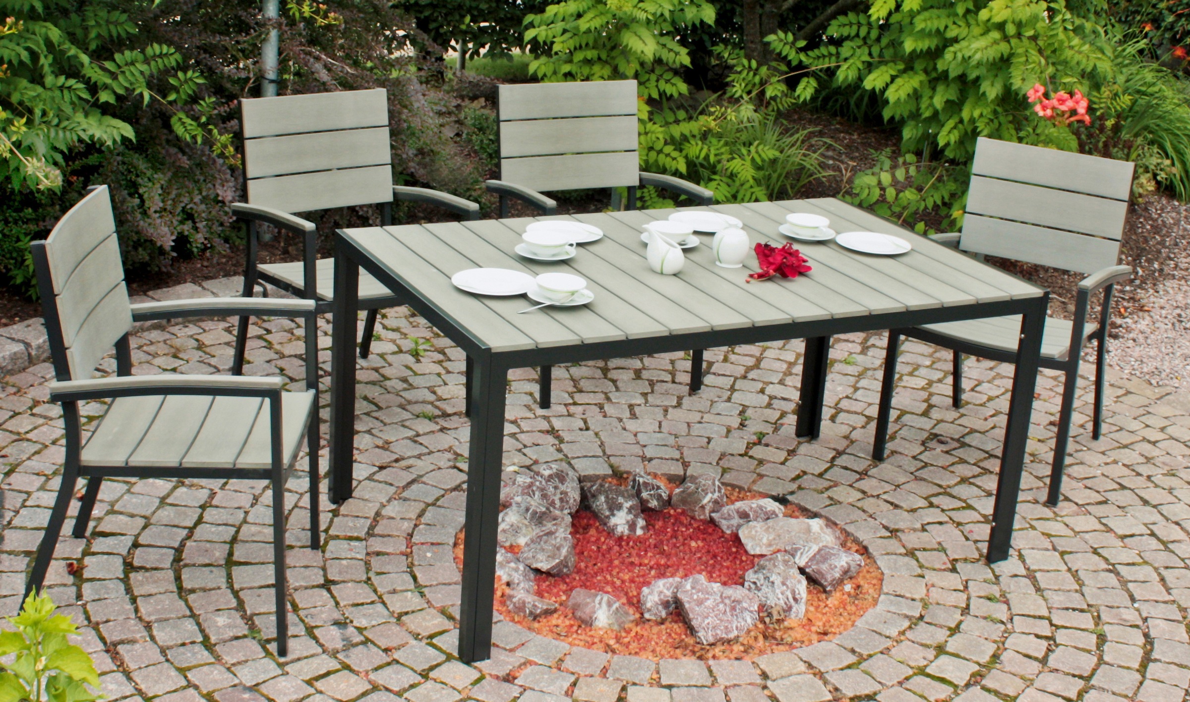 Garden Pleasure Gartenstuhl »OLIVIA«, (Set), 2 St., 2er Set, Polyrattan