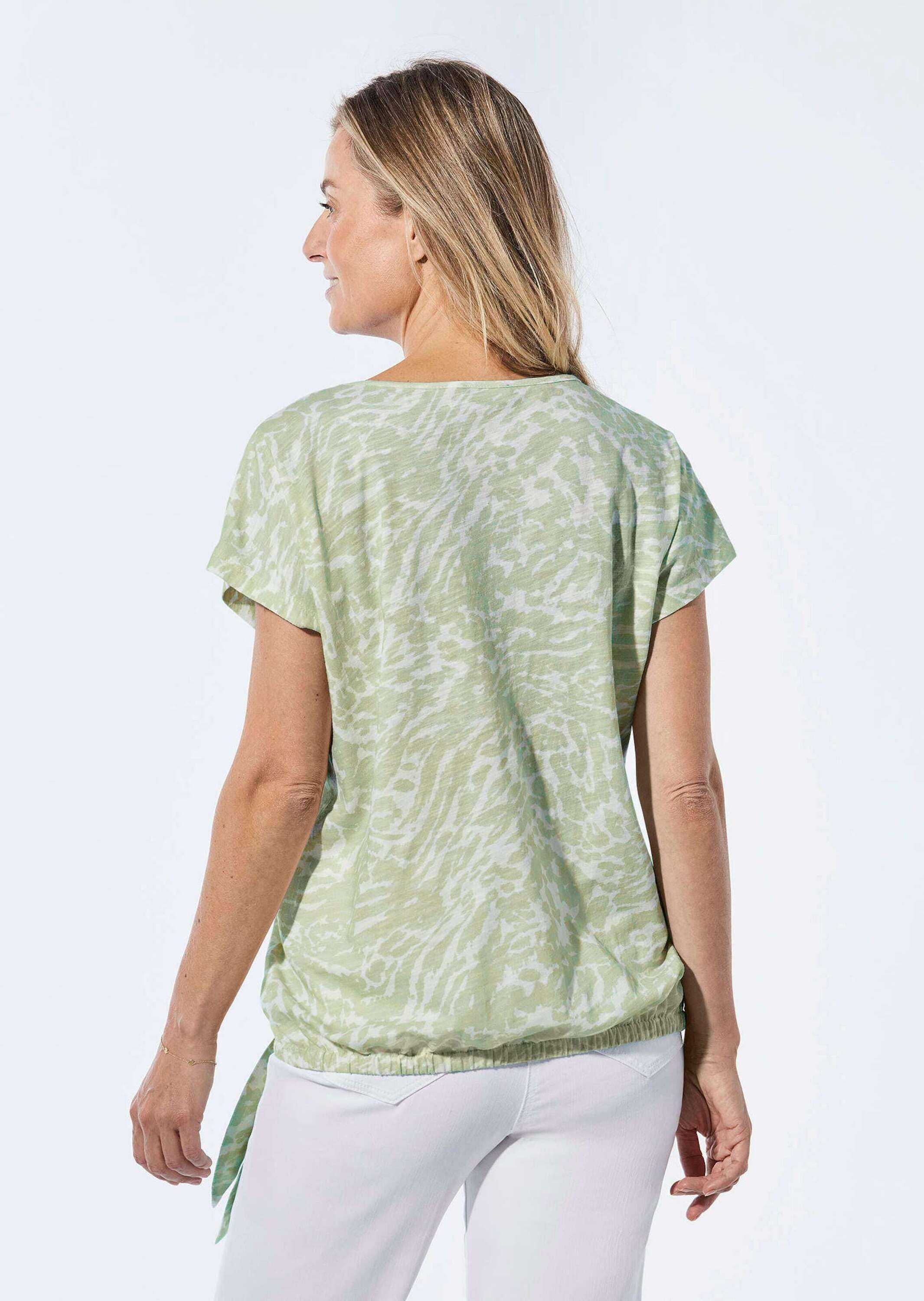 GOLDNER Kurzarmshirt »Kurzgröße Shirt mit U-Boot-Ausschnitt«