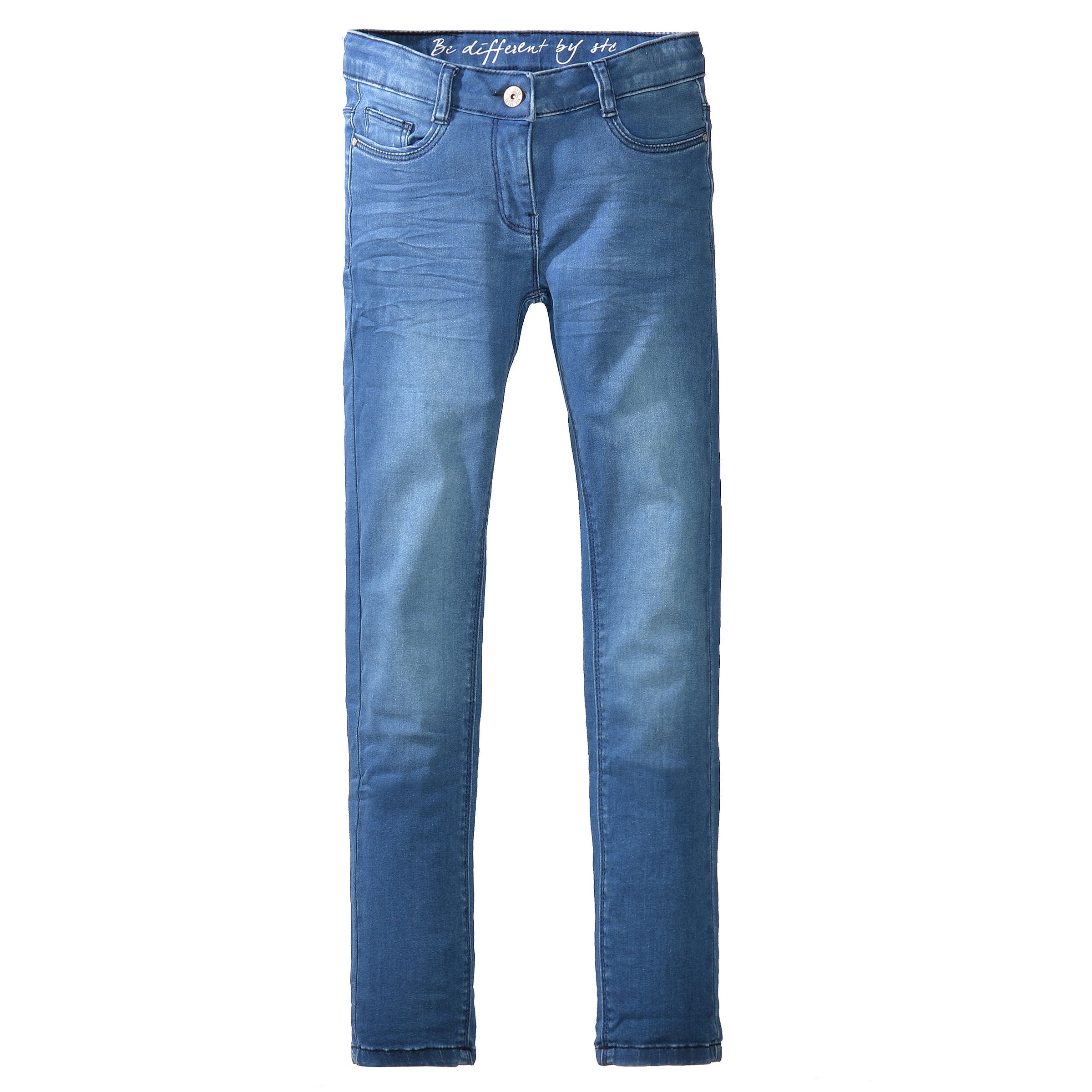 Staccato Mädchen 5-Pocket-Jeans Big Fit in blau, Größe 152