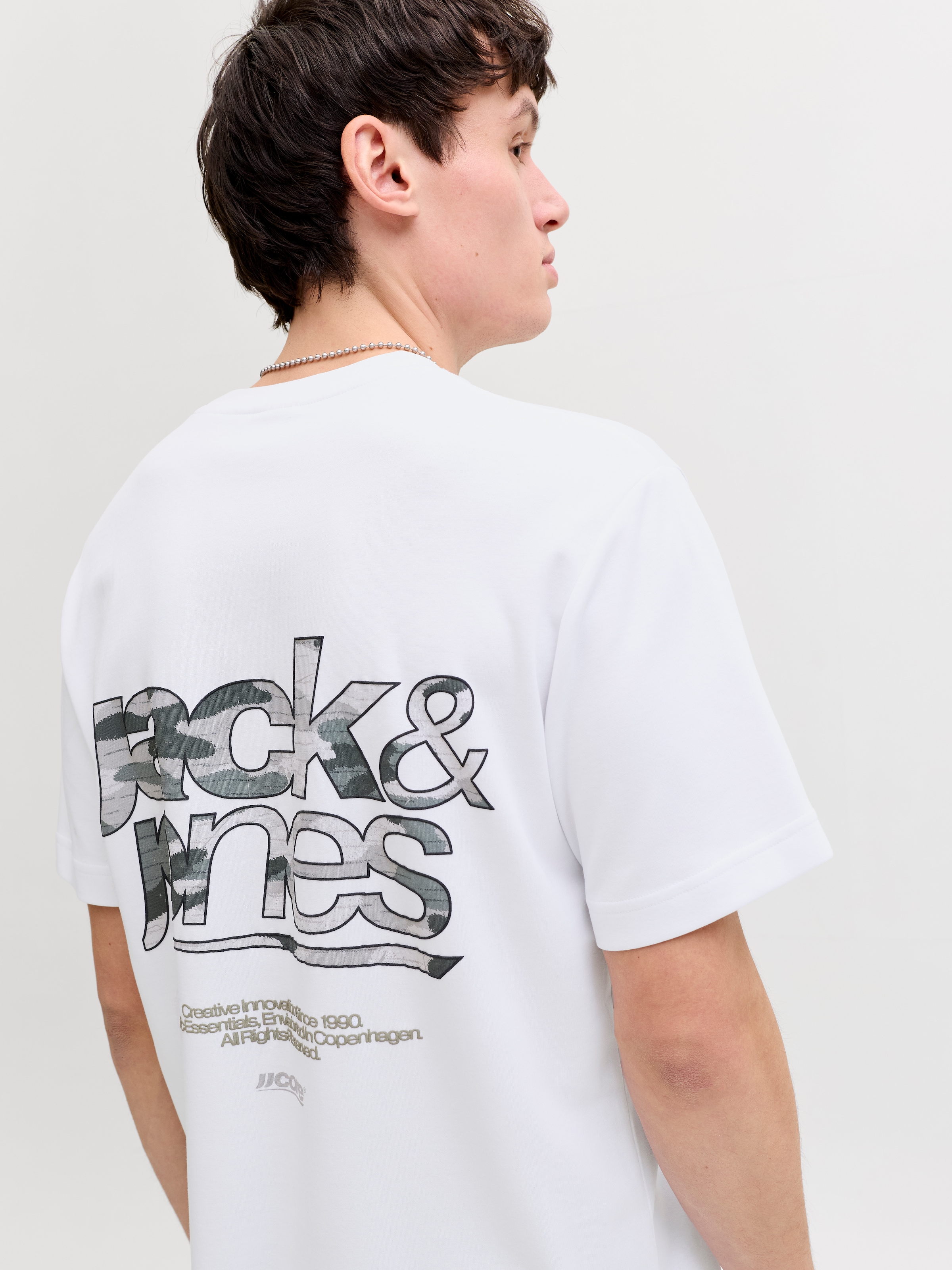 Jack & Jones T-Shirt »JCOBREEZE BACK PRINT TEE SS CREW EA26«