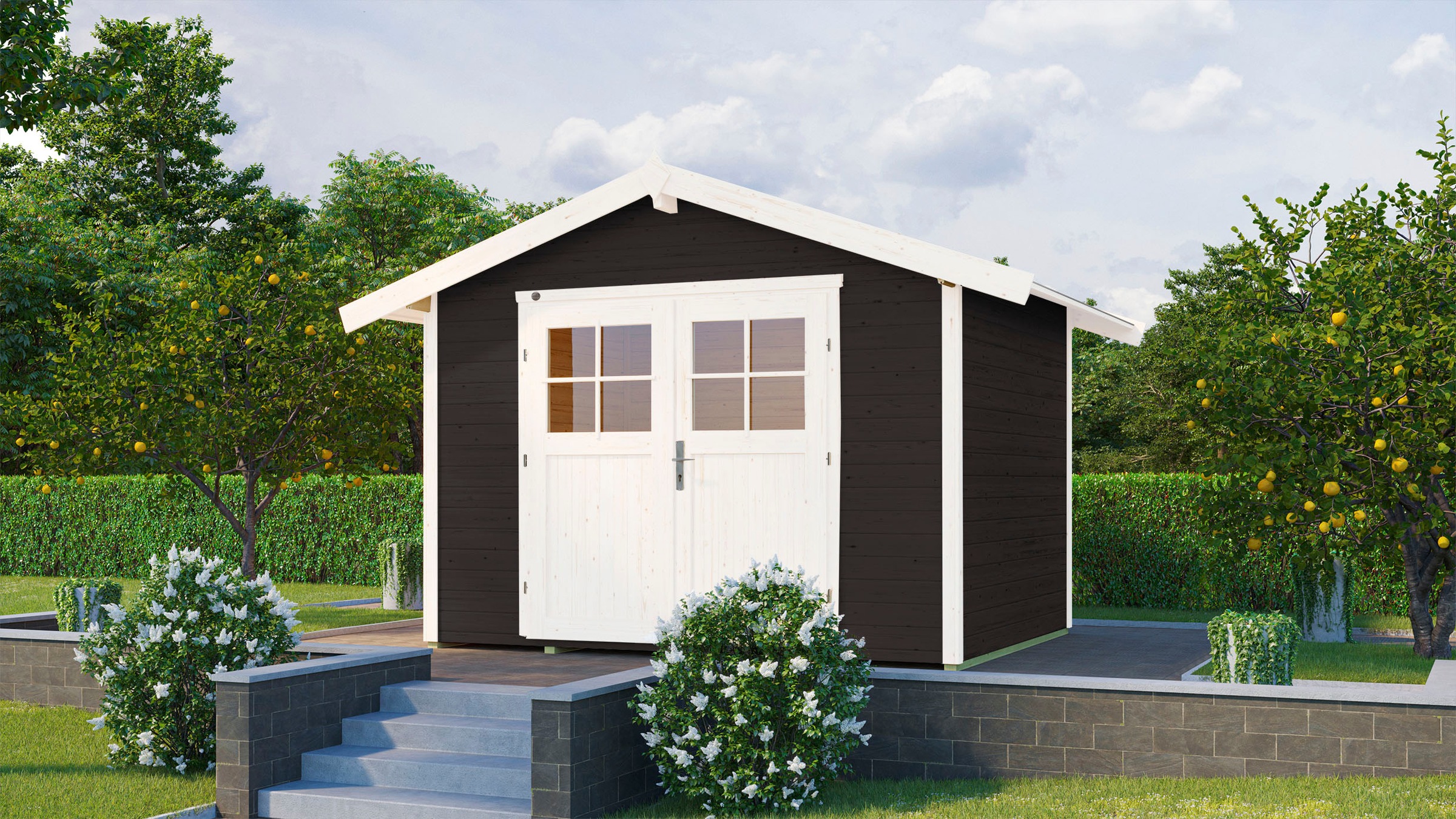 weka Gartenhaus »122 Gr.3, anthrazit«