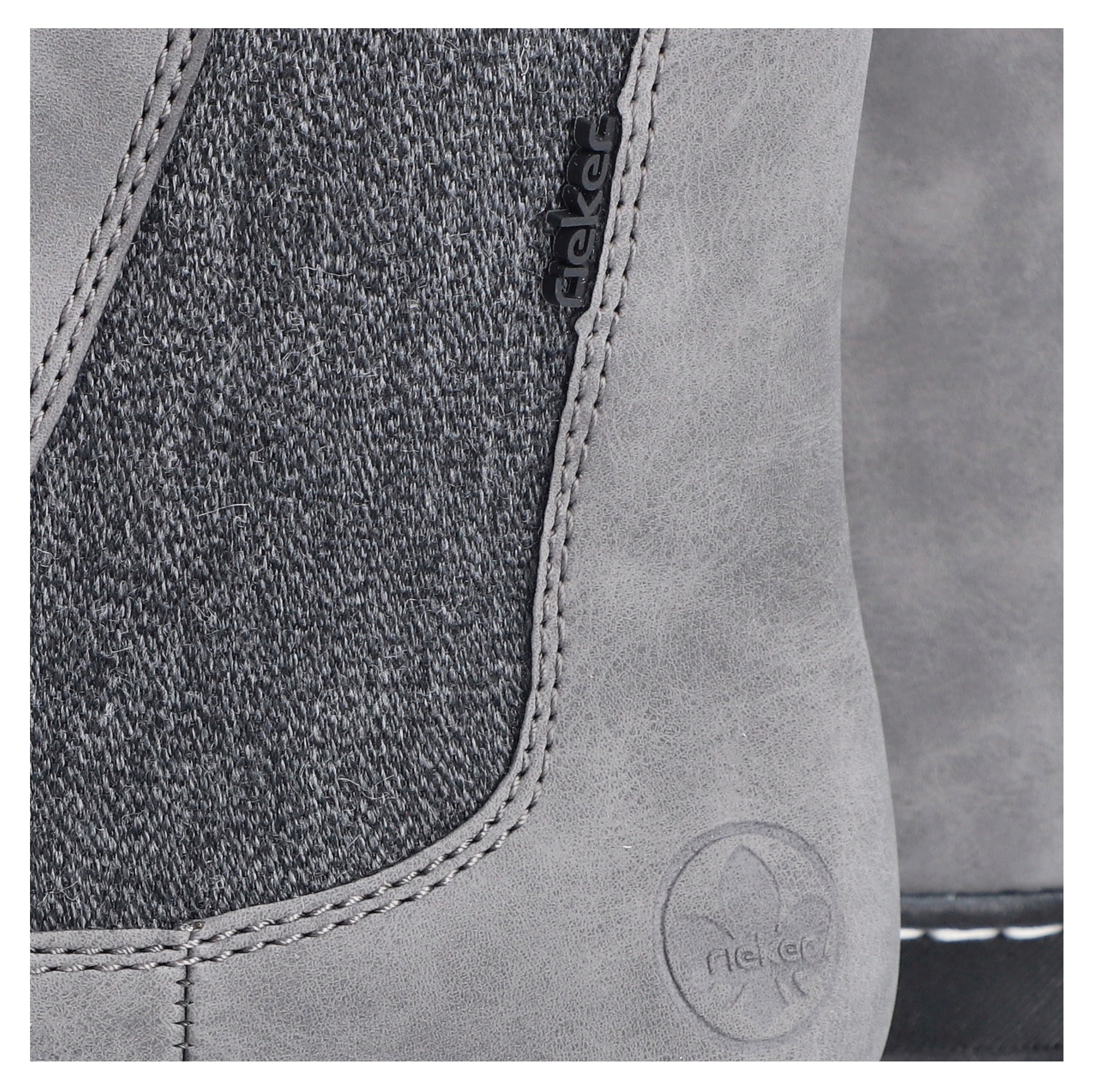 Rieker Chelseaboots  Winterstiefelette, Winterboots, Blockabsatz, mit Stretcheinsatz
