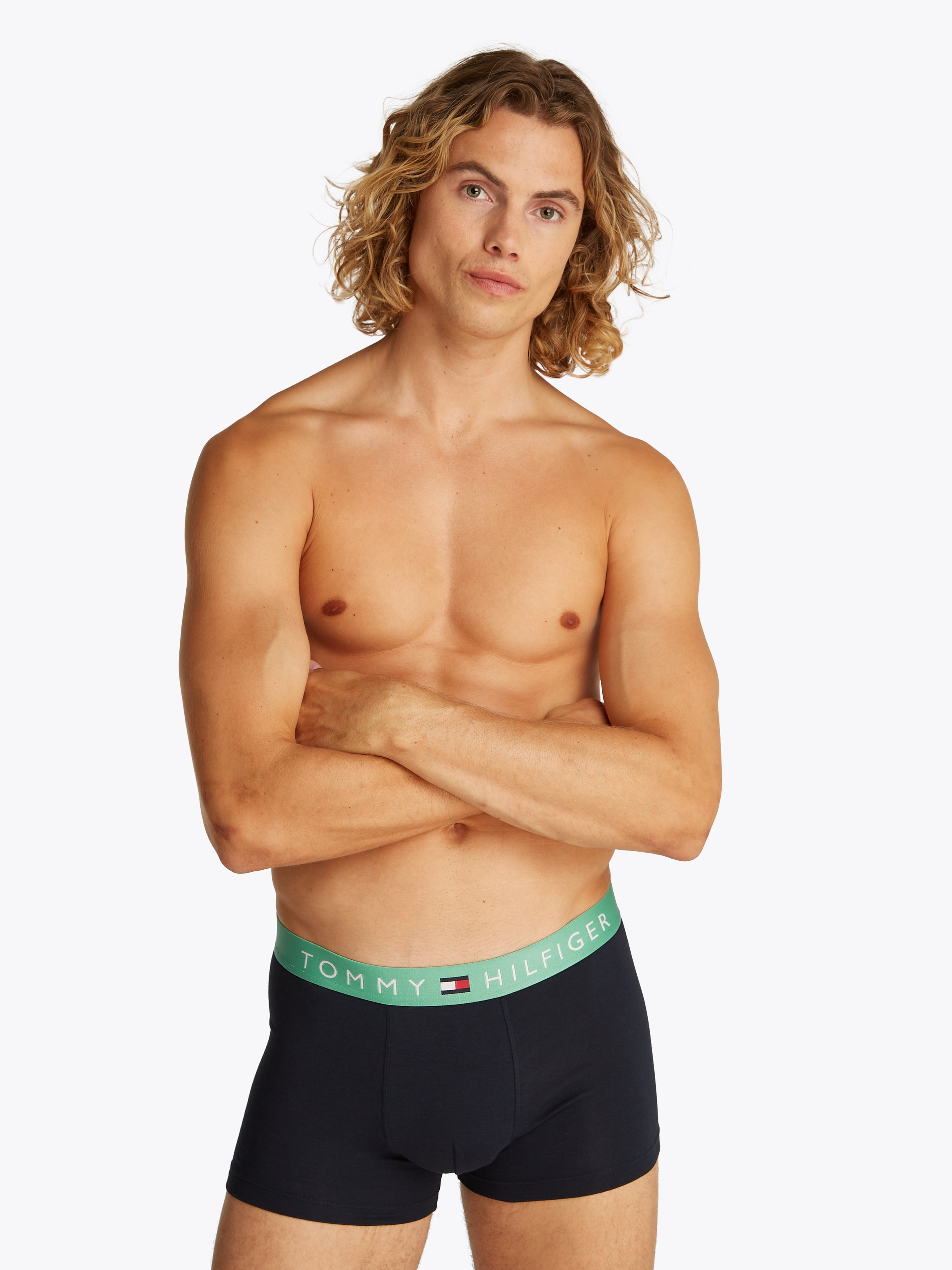 Tommy Hilfiger Underwear Trunk »5P TRUNK WB«, (Packung, 5 St., 5er), mit Logobund