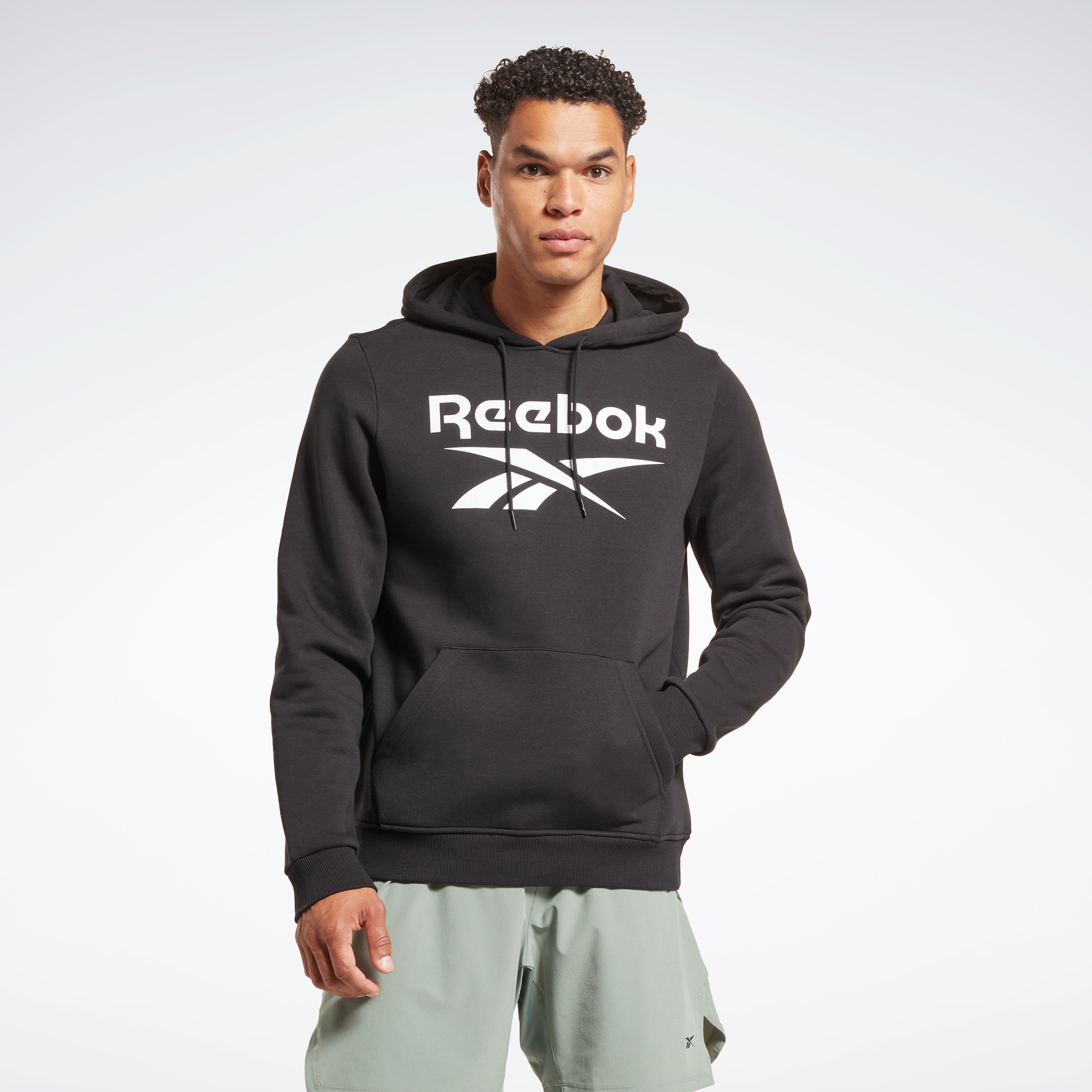 Reebok Sweatshirt »REEBOK IDENTITY FLEECE STACKED LOGO PULLOVER HOODIE«