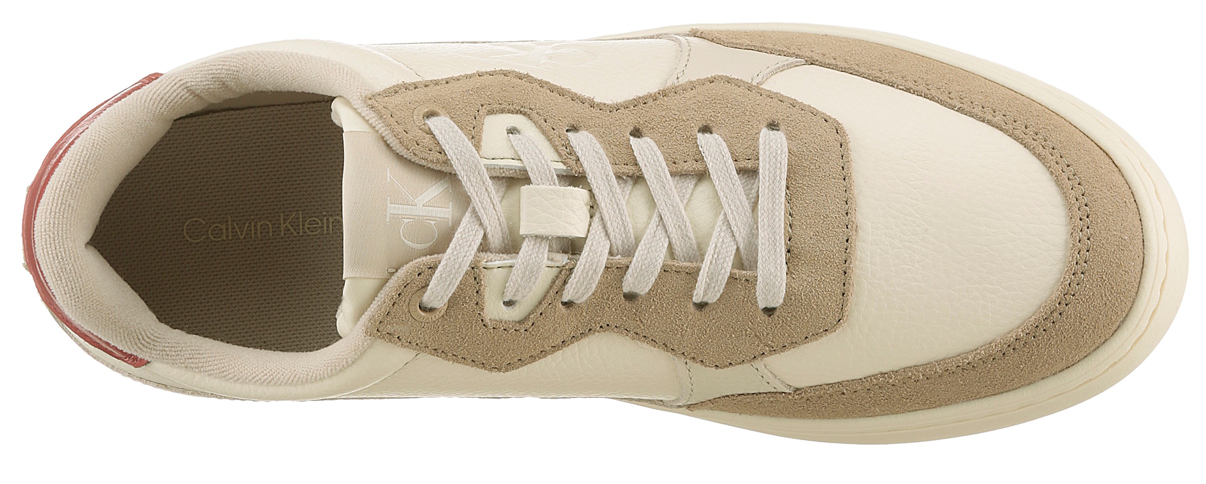 Calvin Klein Jeans Plateausneaker »CLASSIC CUPSOLE MG WMM«  , Freizeitschuh, Halbschuh, Schnürschuh mit seitlichem CK-Logo