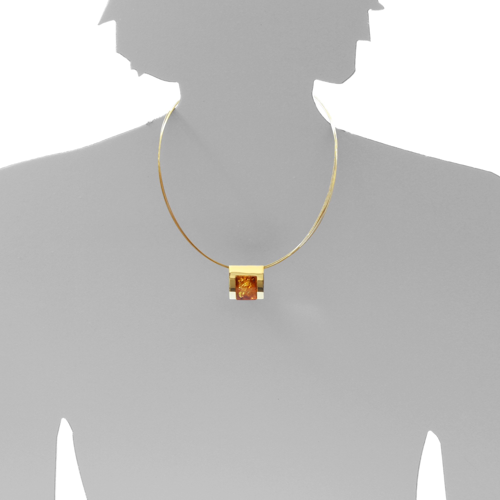 OSTSEE-SCHMUCK Kettenanhänger »- Gleiter-Urte - Gold 333/000 - Bernstein«