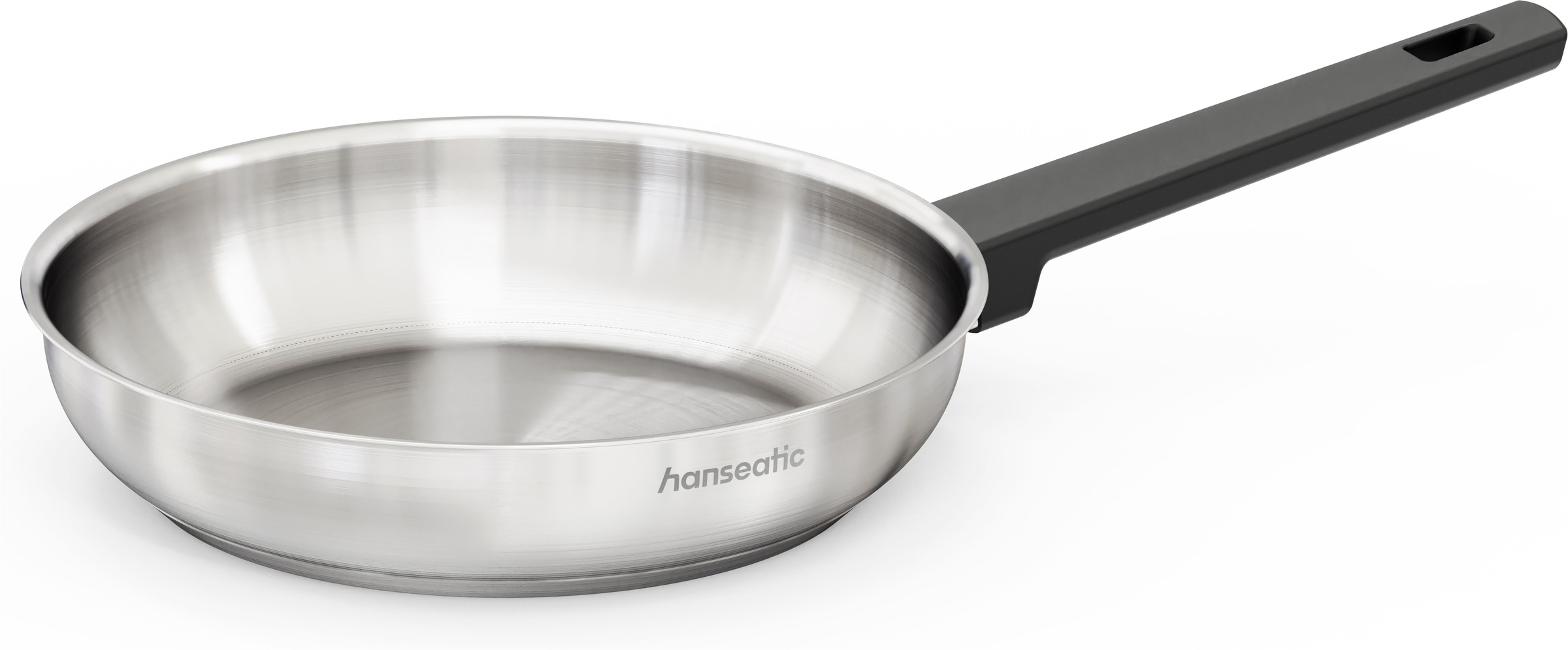 Hanseatic Pfannen-Set »SMART« Edelstahl 18/10 Set, 1x Pfanne Ø 24 cm und 28 cm, 2 tlg. ohne Beschichtung, energiesparend, für alle Herdarten, inkl. Induktion
