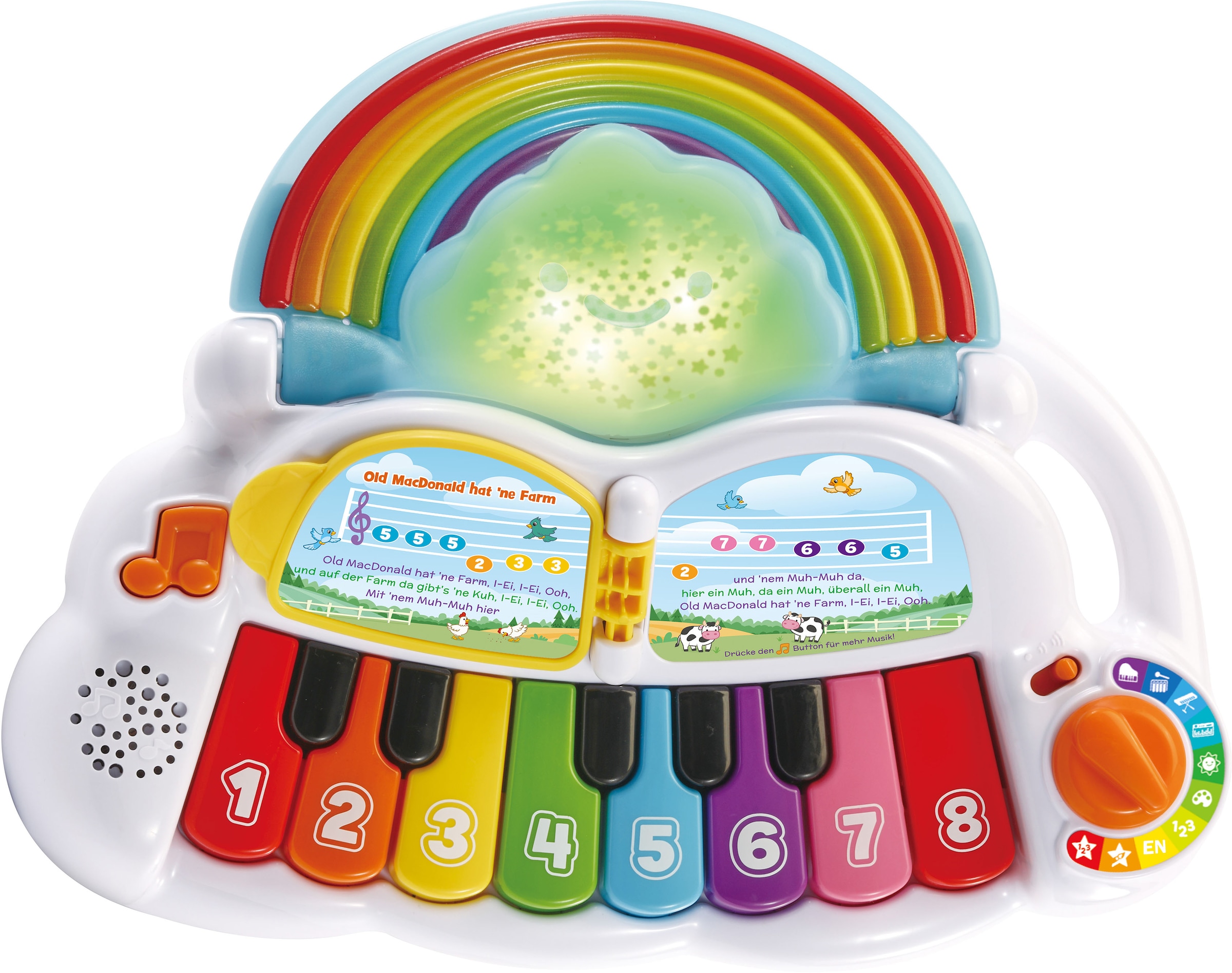 Vtech® Spielzeug-Musikinstrument »VTechBaby, Babys Regenbogen-Keyboard«