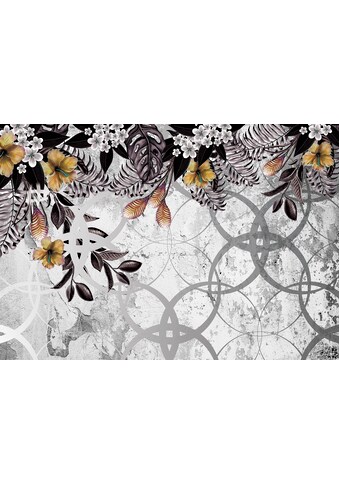 Consalnet Papiertapete »Muster mit Blumen/Beton«, floral kaufen