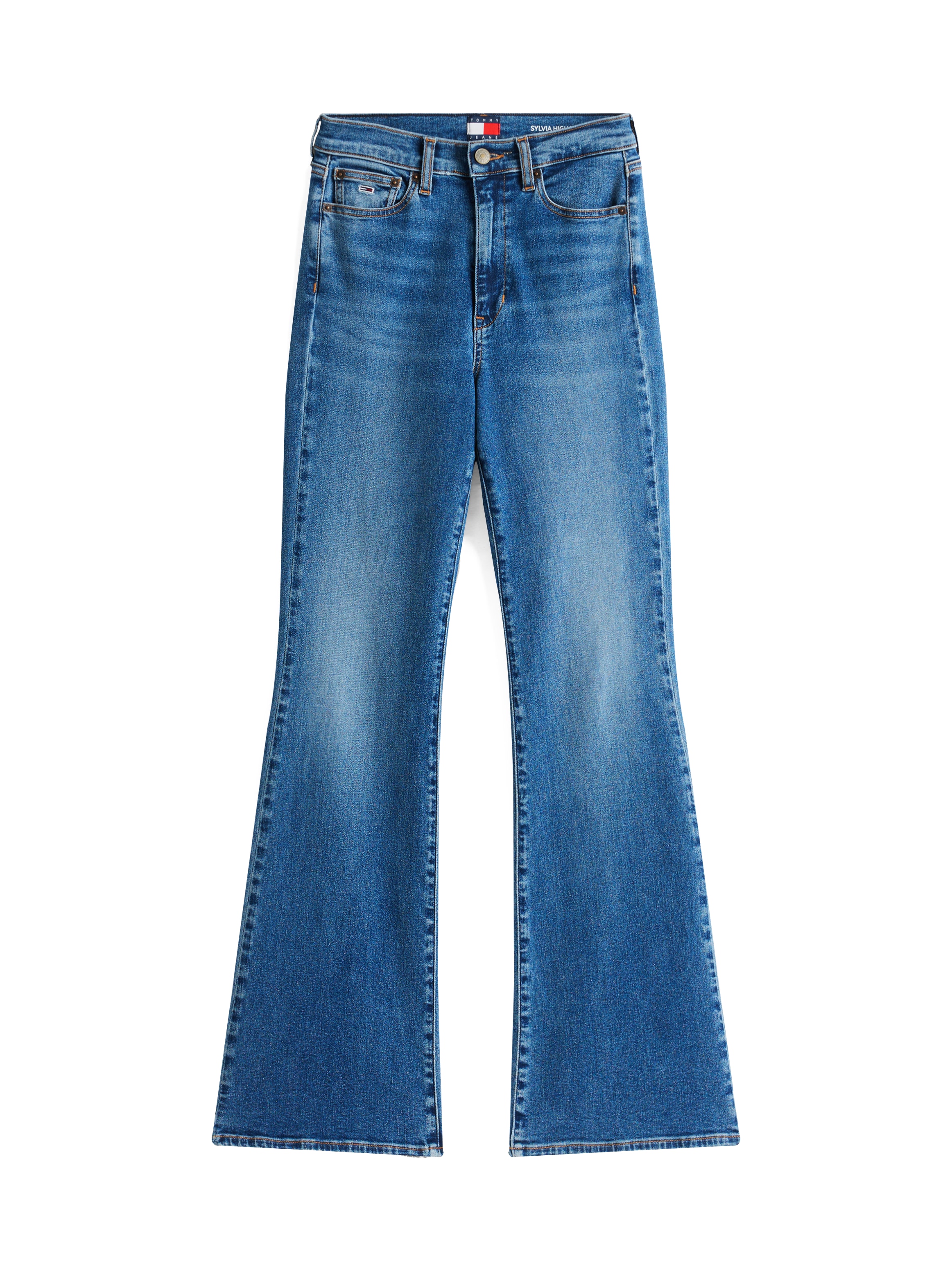 Tommy Jeans Schlagjeans »SYLVIA HGH FLR BI1267«, in blauer Waschung