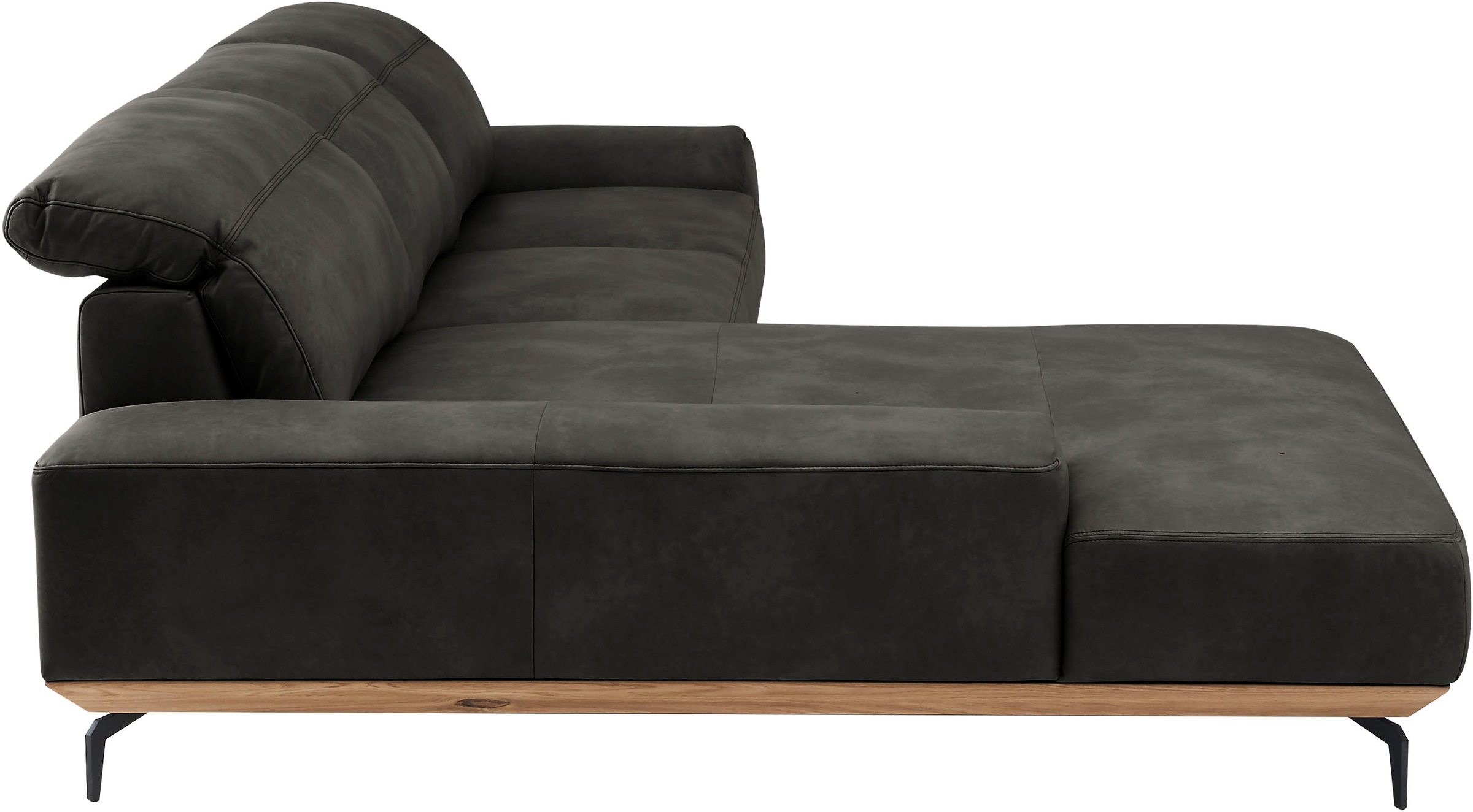 Musterring Wohnlandschaft »MR 2490«, Fuß Schwarz, Sitzhöhe 46cm, wahlweise mit Funktionen, Maße 342x207 cm