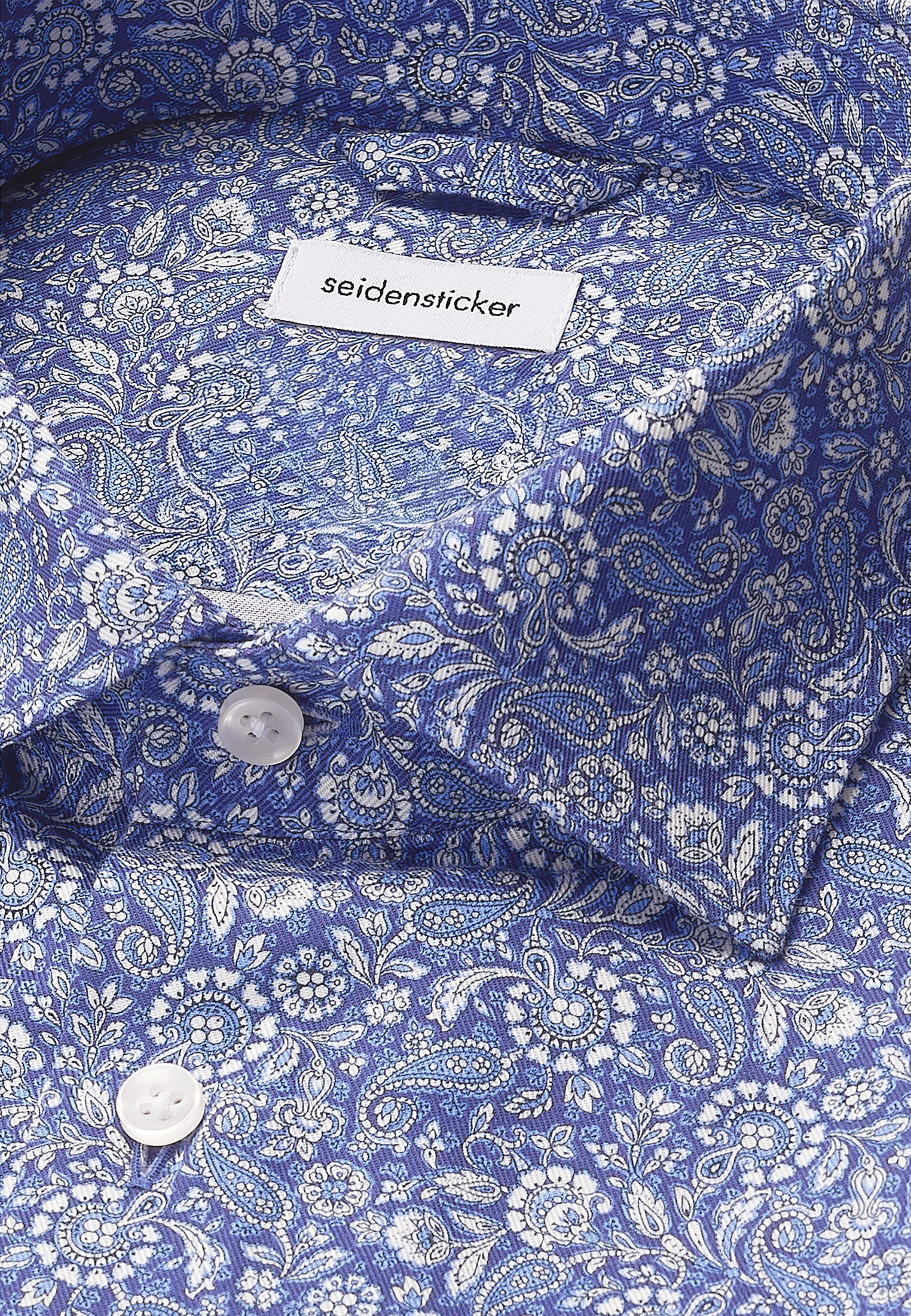seidensticker Businesshemd »Schwarze Rose«, Slim 1/1 Kentkragen Paisley