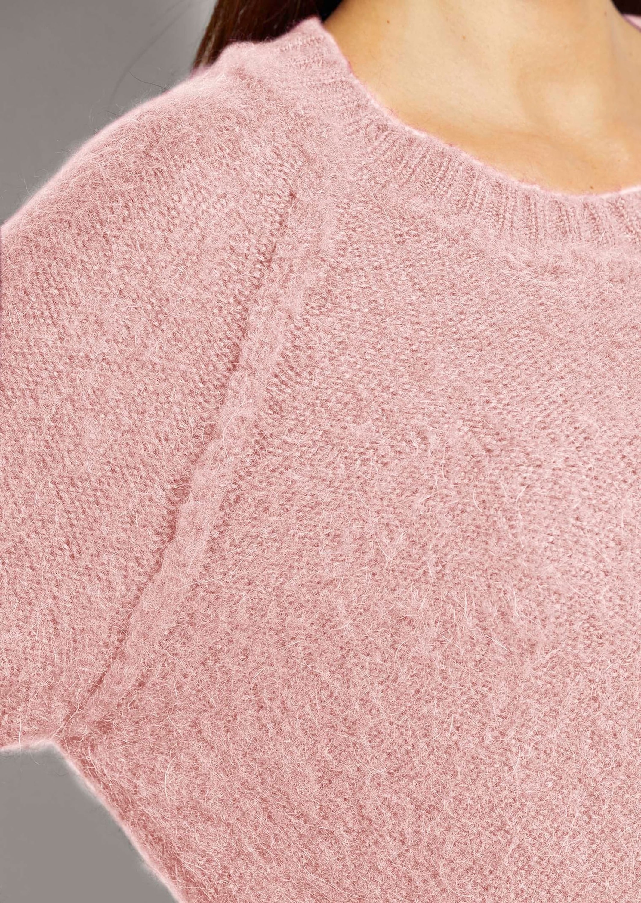MADELEINE Longpullover »Pullover Flauschiger Rundhals-Pullover«