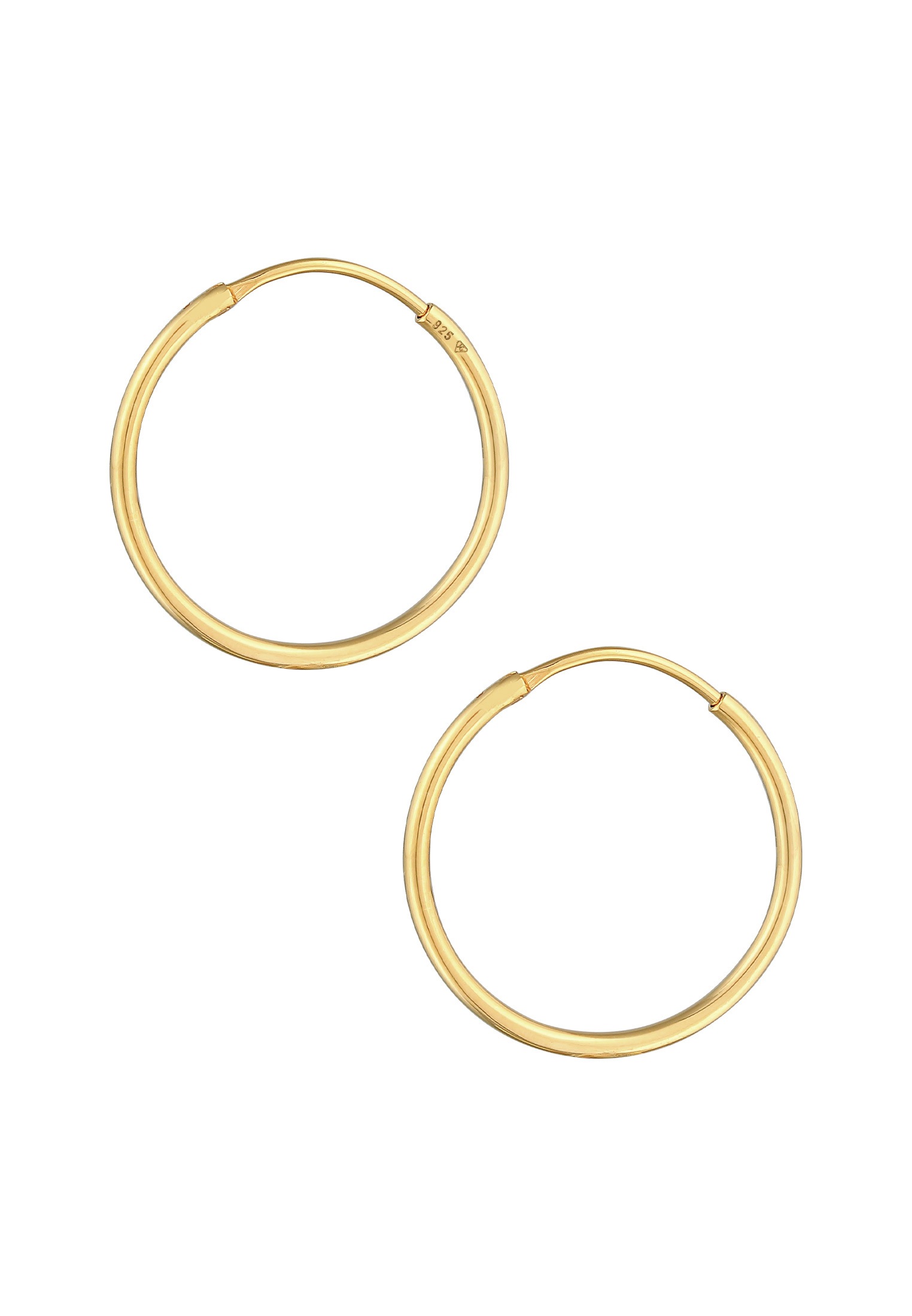 Elli Paar Creolen »Ohrringe Creolen Basic Klassisch (30 mm) 925 Silber«