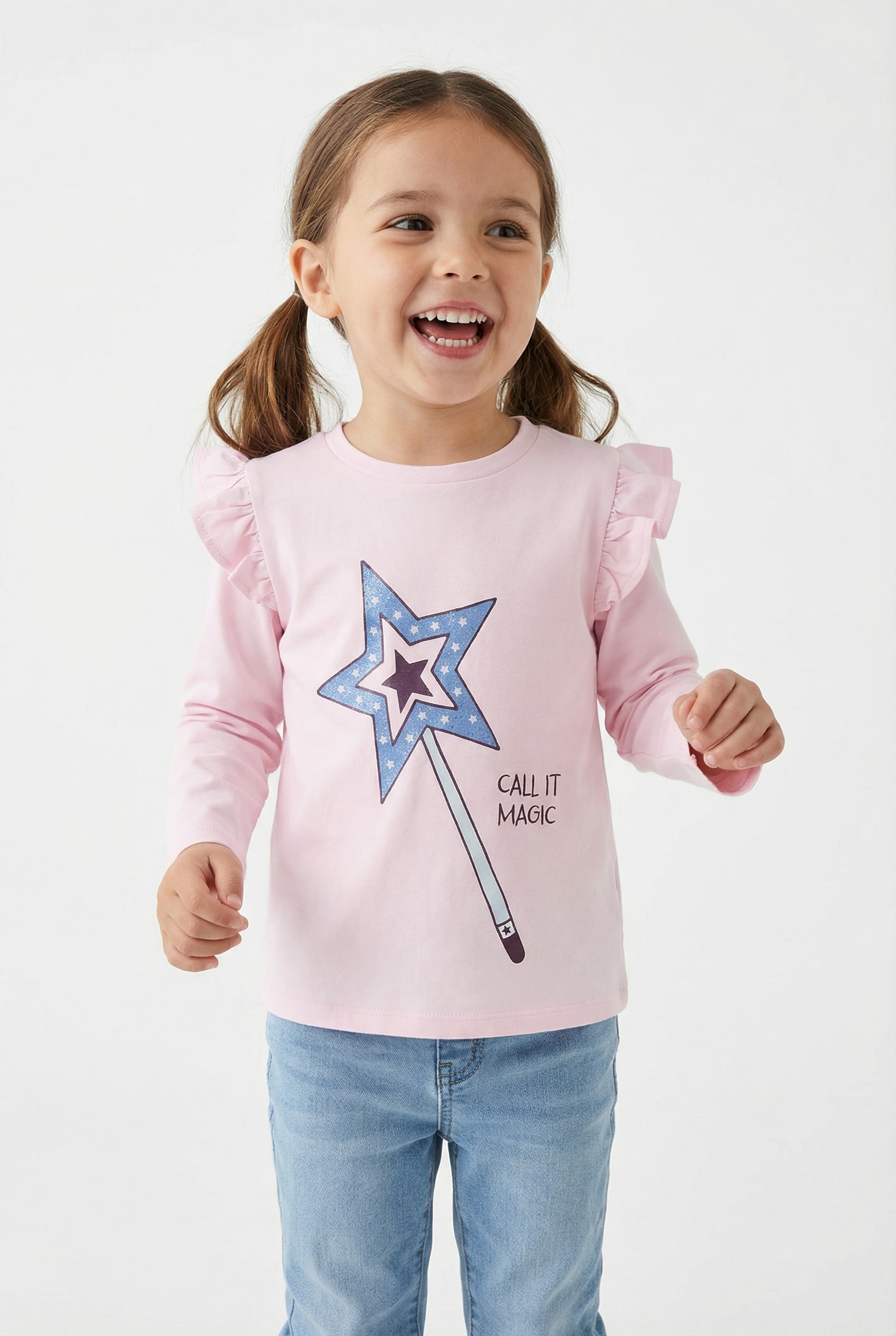 Name It Langarmshirt »NMFTIKKA LS TOP BOX  PB«