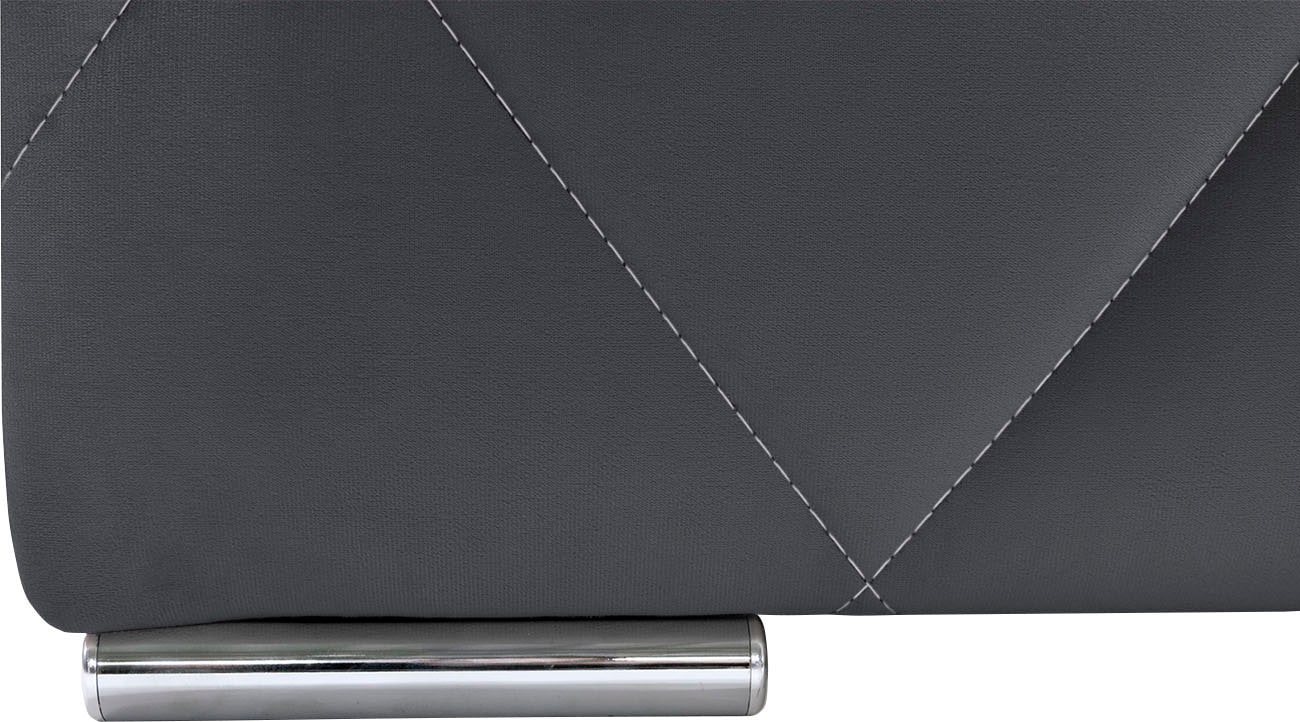 Leonique Boxbett »Alfie, Topseller! Inkl. Bettkasten&Topper« Wahlweise mit Knopfsteppung oder Strasssteinen, H2, H3 und H4 wählbar