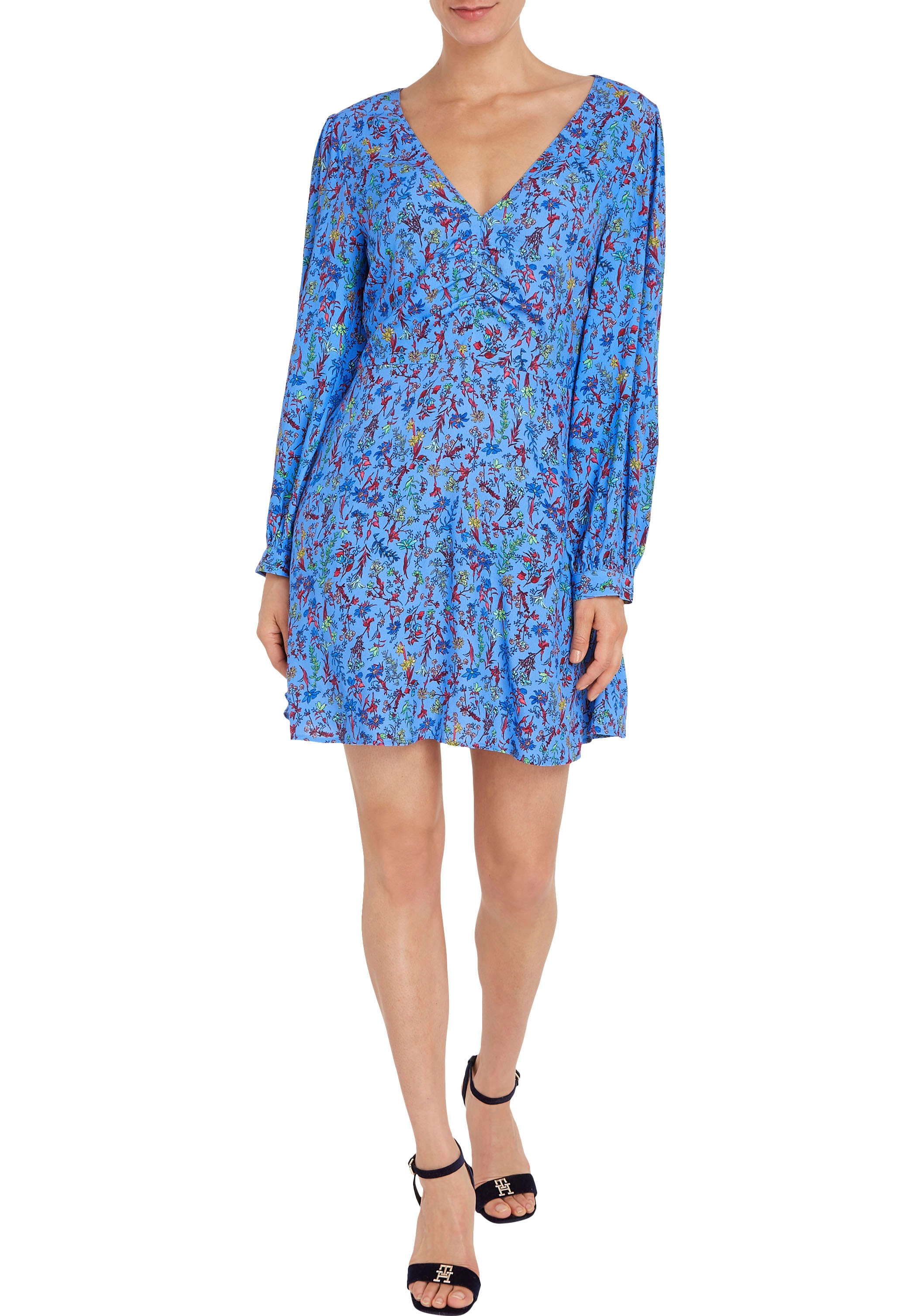 Tommy Hilfiger Shirtkleid »VIS FLORAL SHORT DRESS LS«, in farbenfrohem Floral-Print kaufen