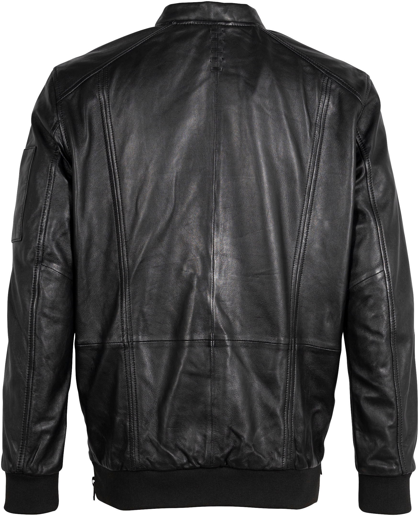 Mauritius Lederjacke »2Mkaira OS«, mit Reißverschluss, Strickbündchen, Ärmeltasche