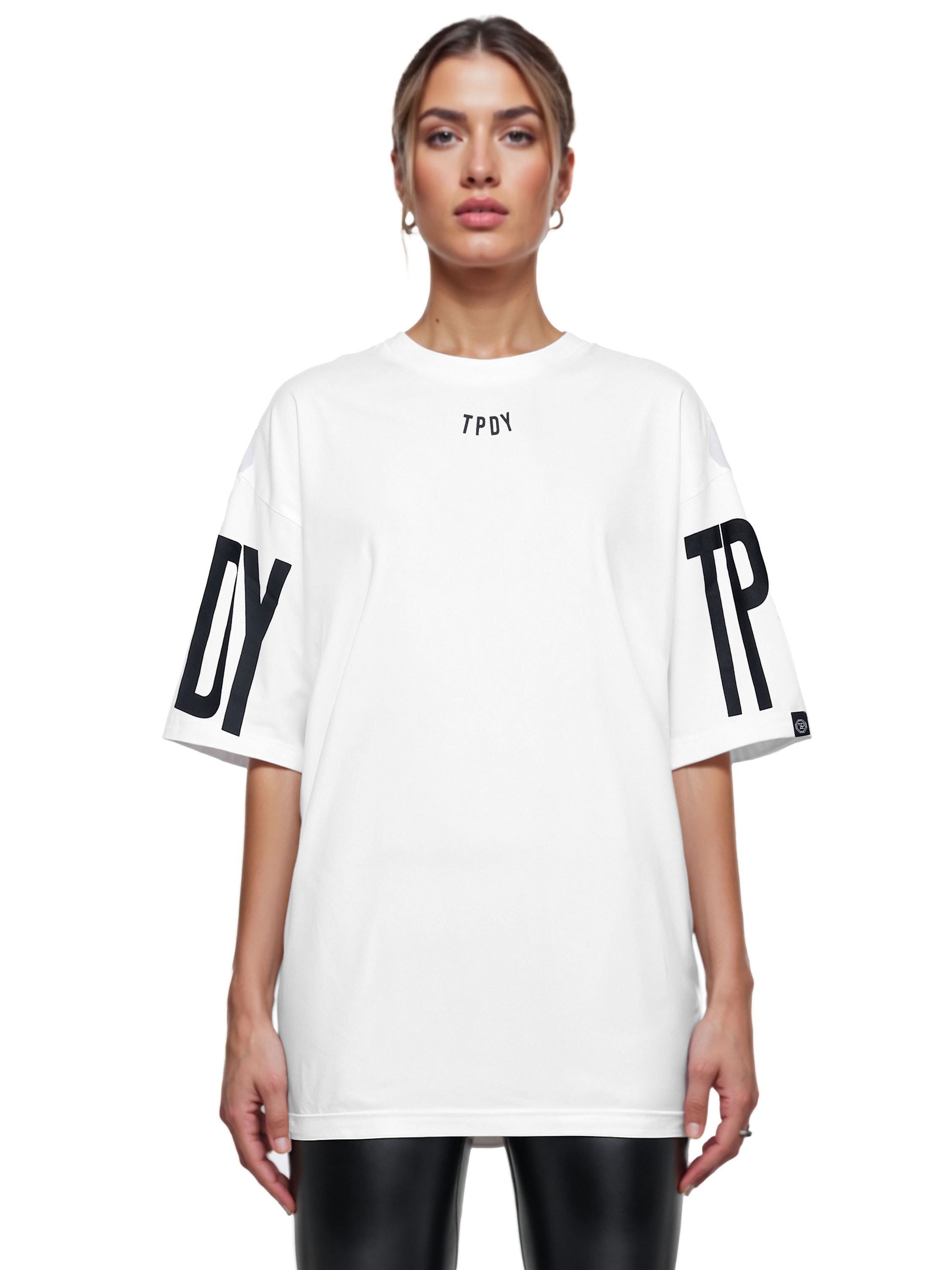 trueprodigy Oversize-Shirt »Viktor F Logo Print Oversized Rundhals«