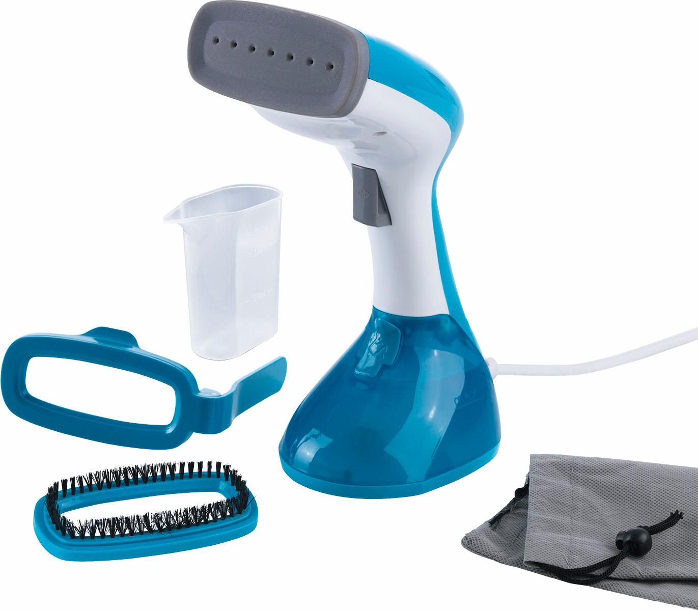 Dampfbürste türkis/weiß, 1200 Watt