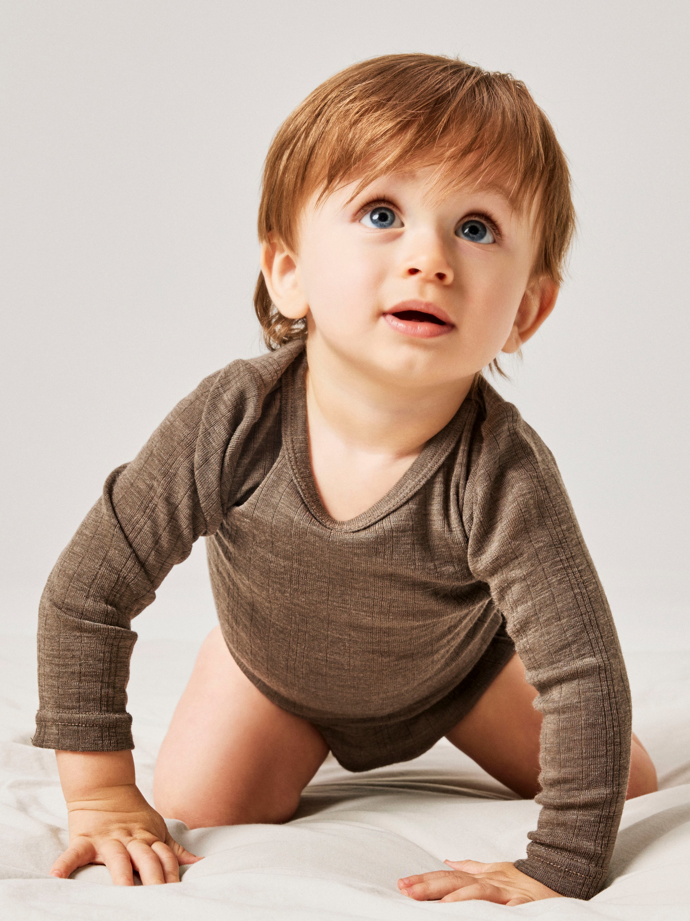 Name It Langarmbody »NBMWANG WOOL NEEDLE LS BODY SOLID NOOS« aus reiner Merinowolle