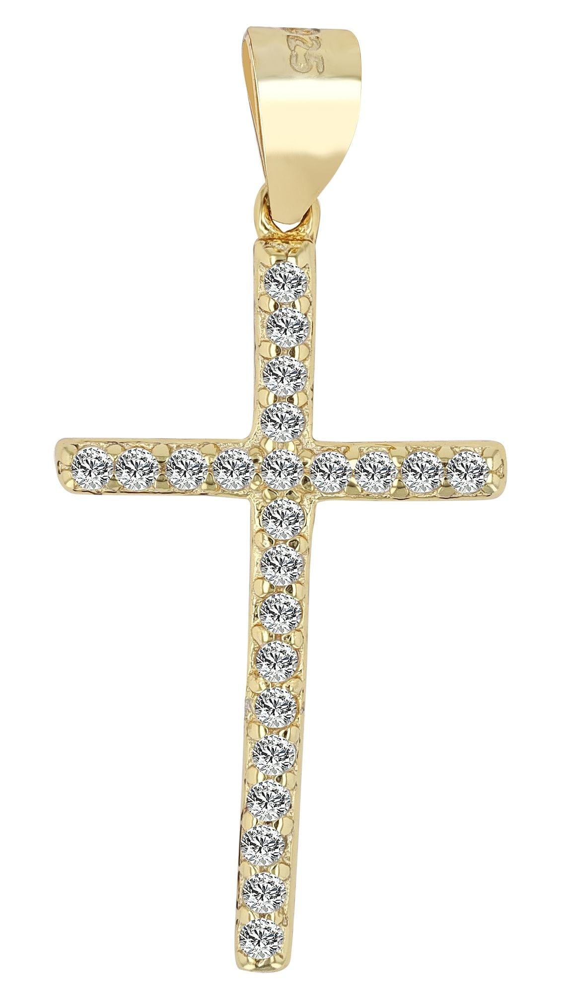 Adelia´s Kettenanhänger »Damen Anhänger ¿ Kreuzanhänger aus 925 Silber mit Zirkonia«