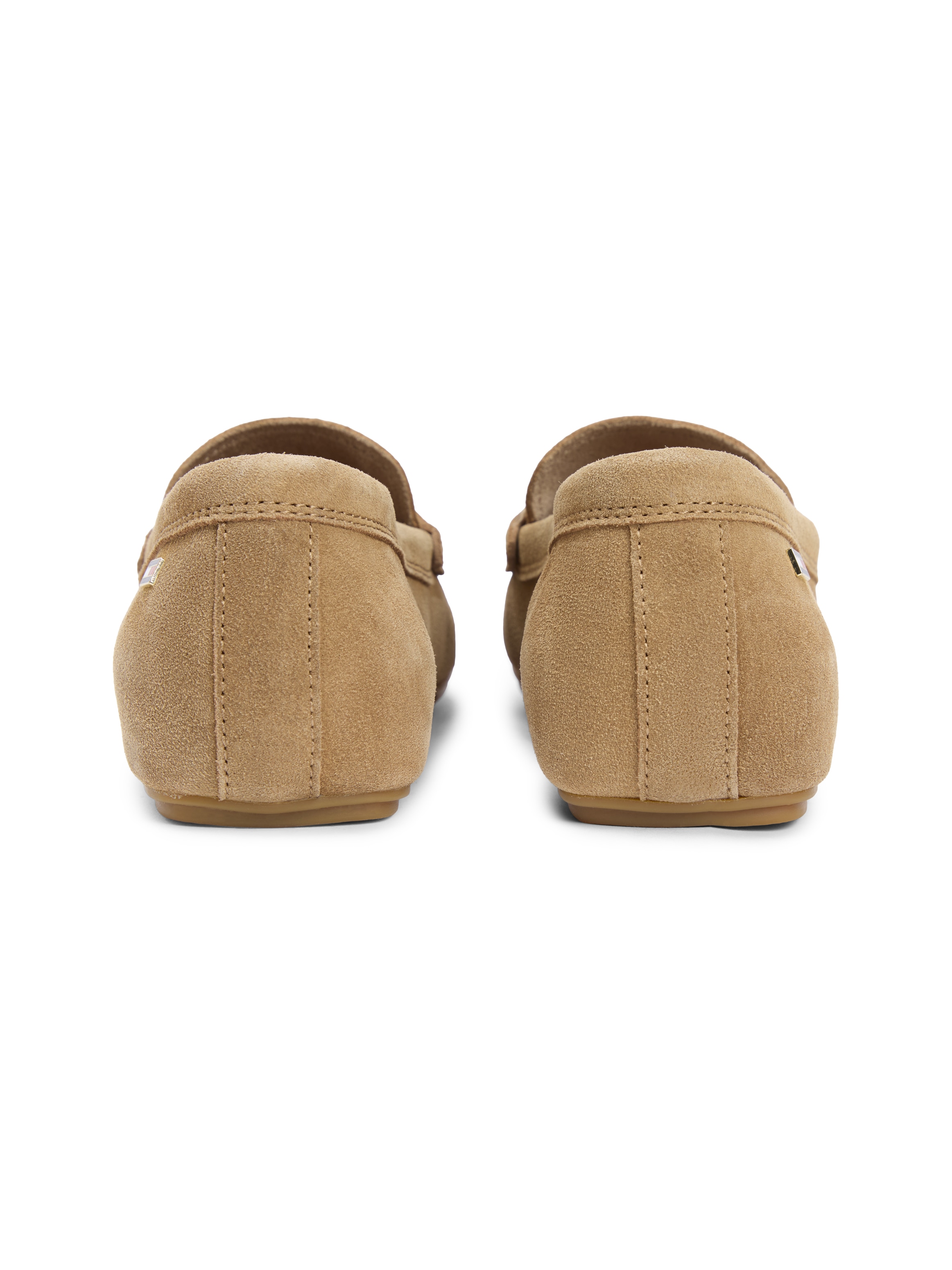 Tommy Hilfiger Slipper »FLAG SOFT SUEDE DRIVER LOAFER«  , Schlupfschuh, Bequemschuh, Mokassin, Flats mit modischen Zierriegel