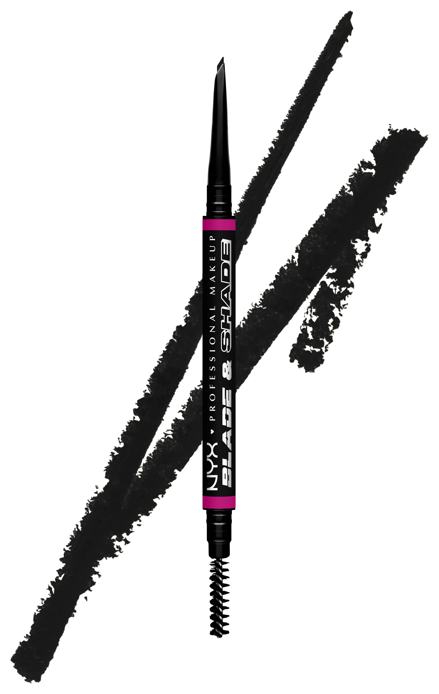 NYX Augenbrauenpflege »NYX Professional Makeup Blade & Shade Augenbrauenstift«, Mit Nano Blade, zweiseitige Spitze, integrierte Bürste, wischfest.