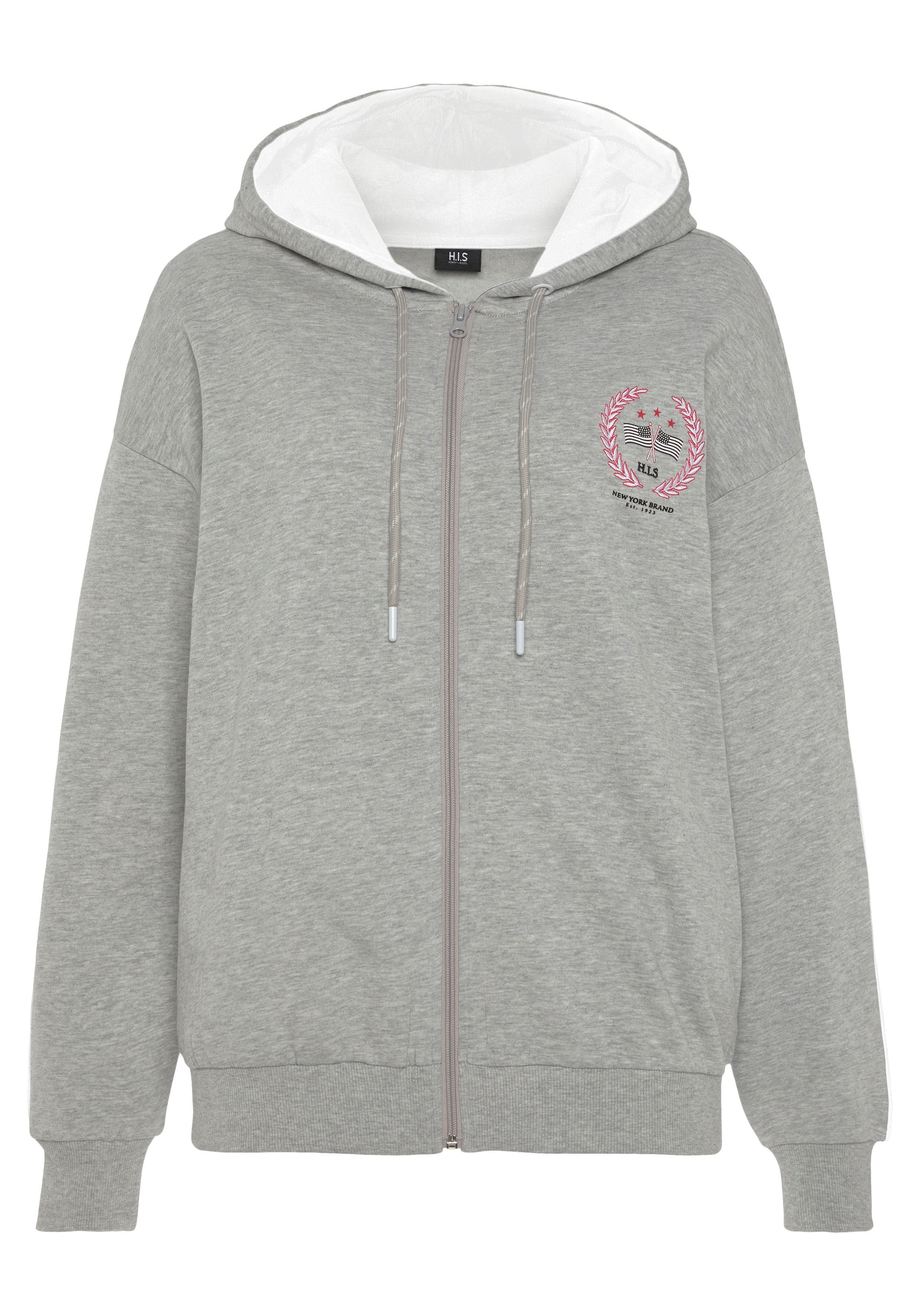 H.I.S Sweatjacke, mit schöner Stickerei, Loungeanzug