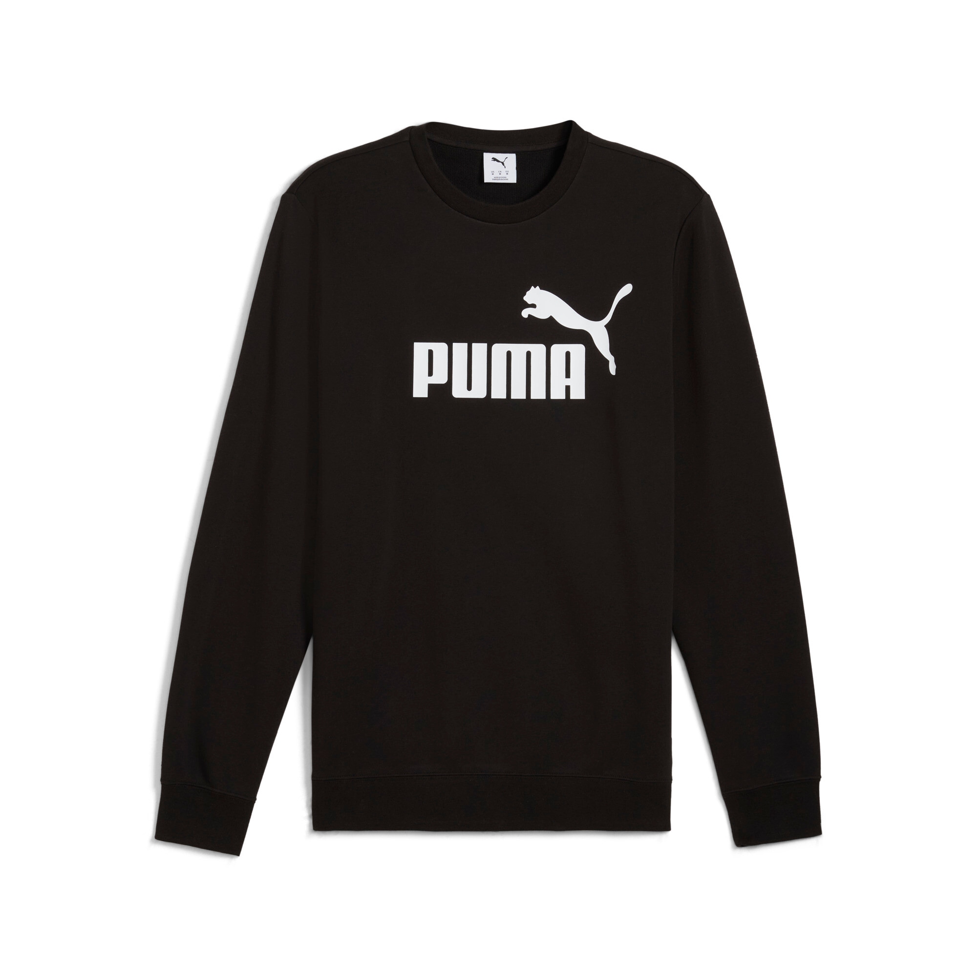 PUMA Langarmshirt »ESS NO 1 LOGO CREW TR« mit Relaxed Fit, mit Rundhalsausschnitt