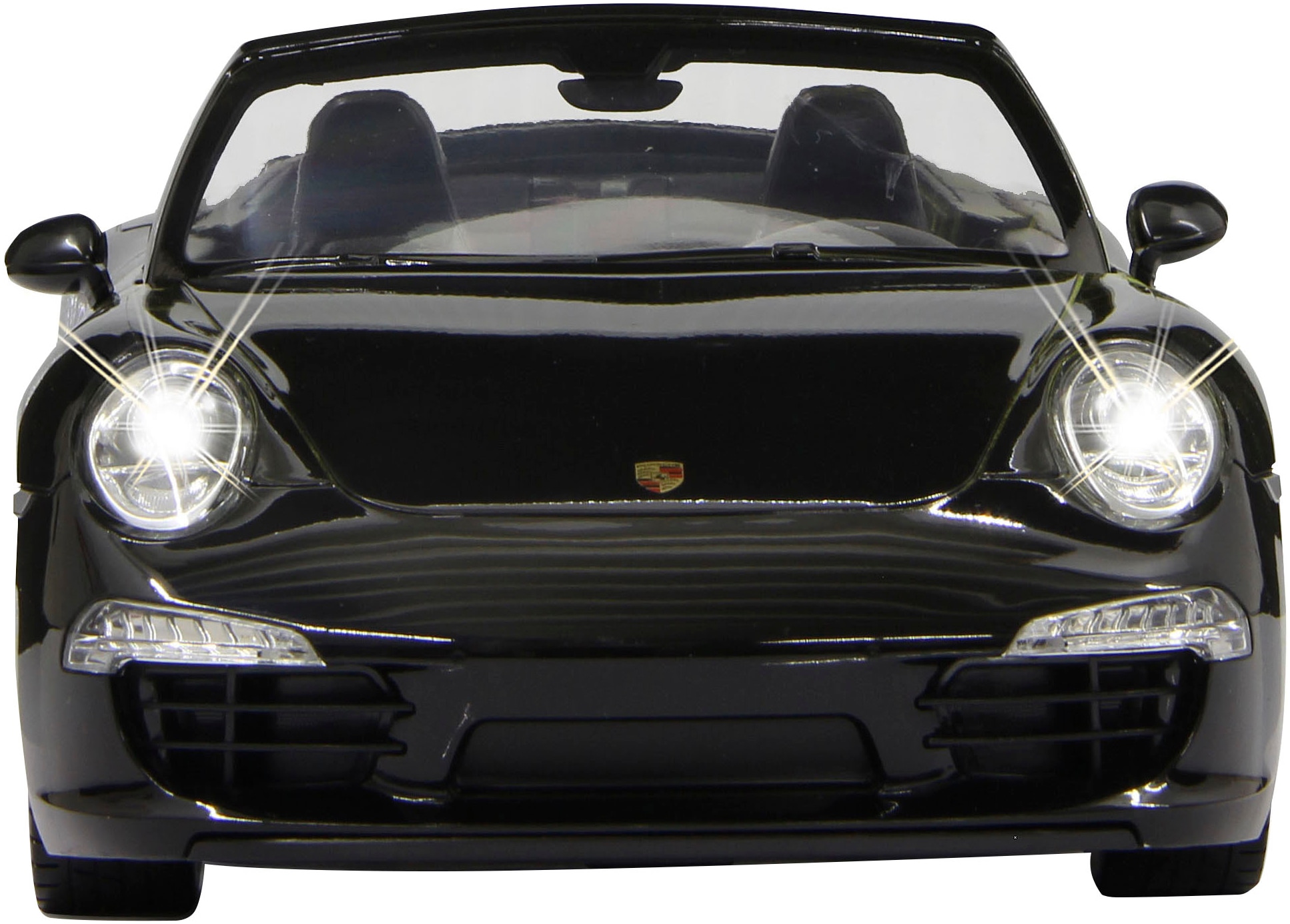Jamara RC-Auto »Deluxe Cars, Porsche 911 Carrera S, 1:12, schwarz, 2,4GHz«, mit LED-Licht