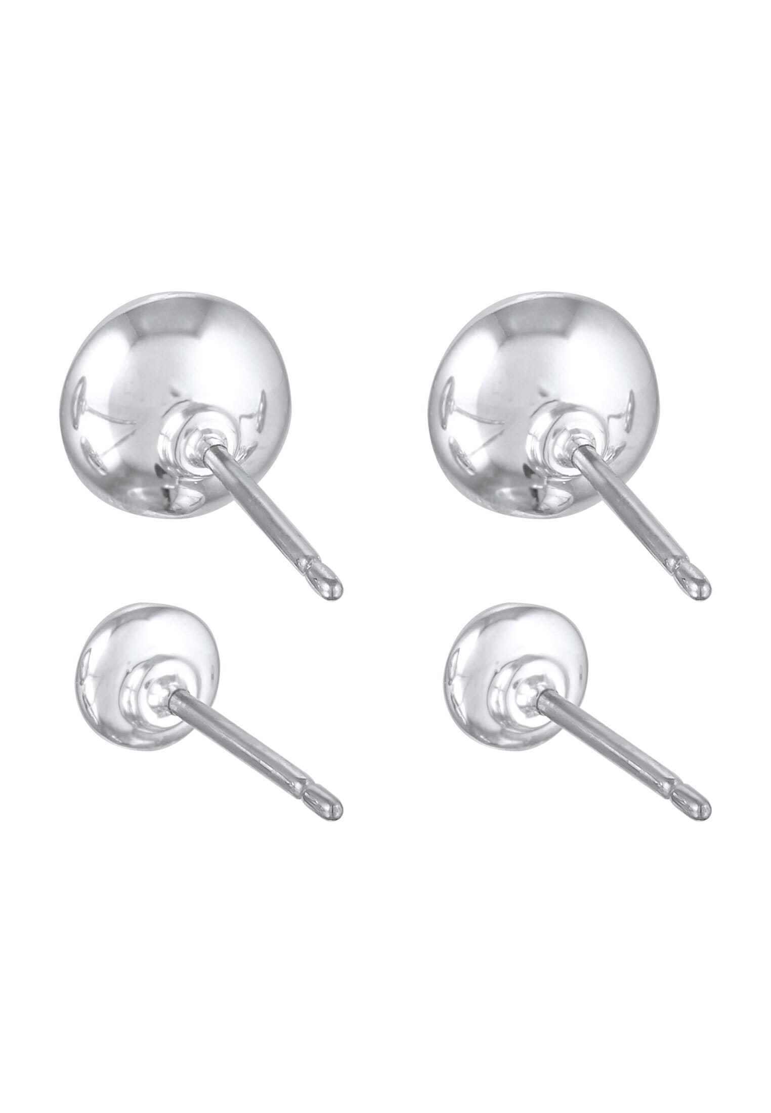 Elli Ohrstecker-Set »Ohrringe 2er-Set Ohrstecker Kristalle Plättchen Farbe Silber«