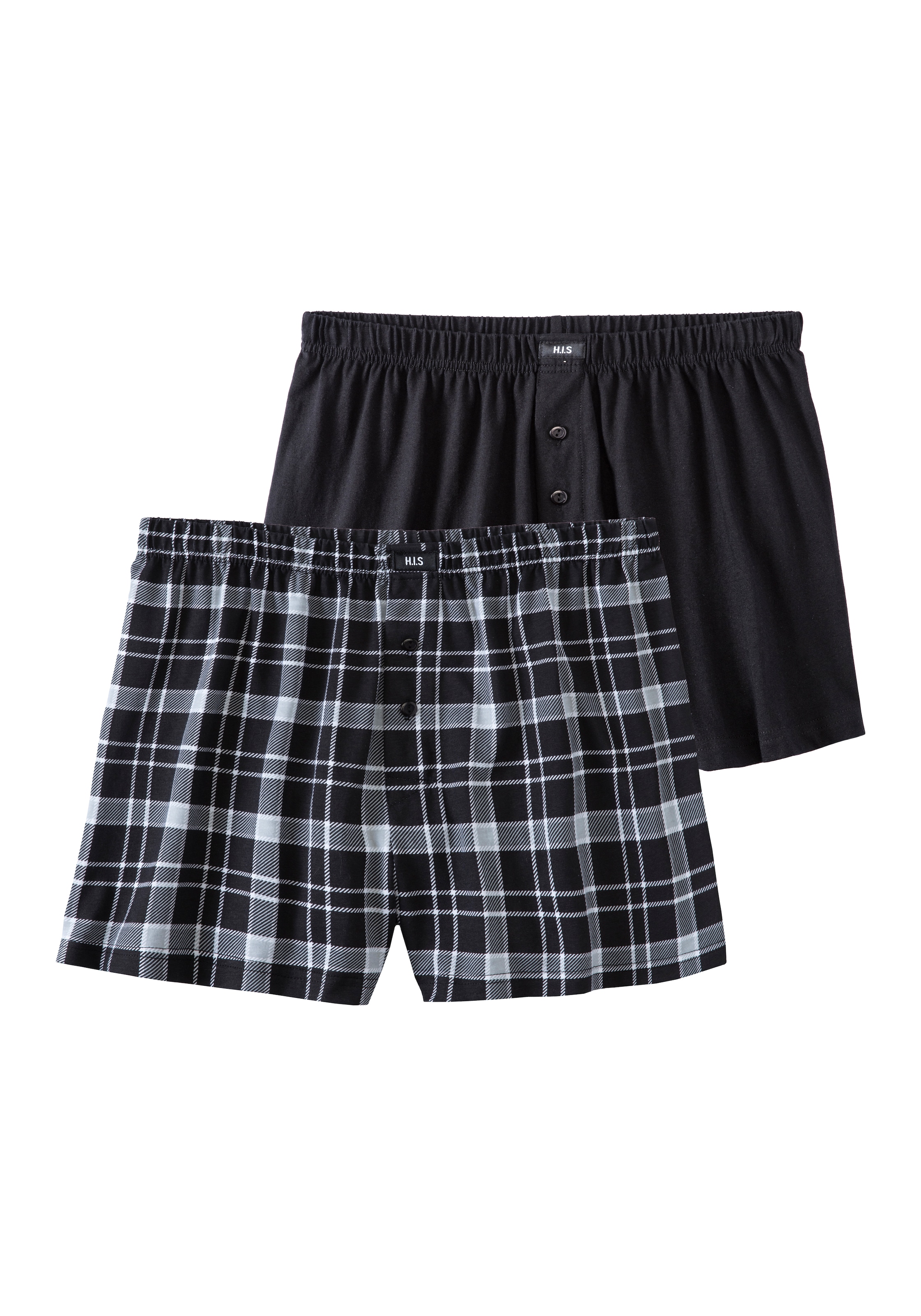 H.I.S Boxer »Boxershorts für Herren«, (Packung, 2 St.), in weiter Passform