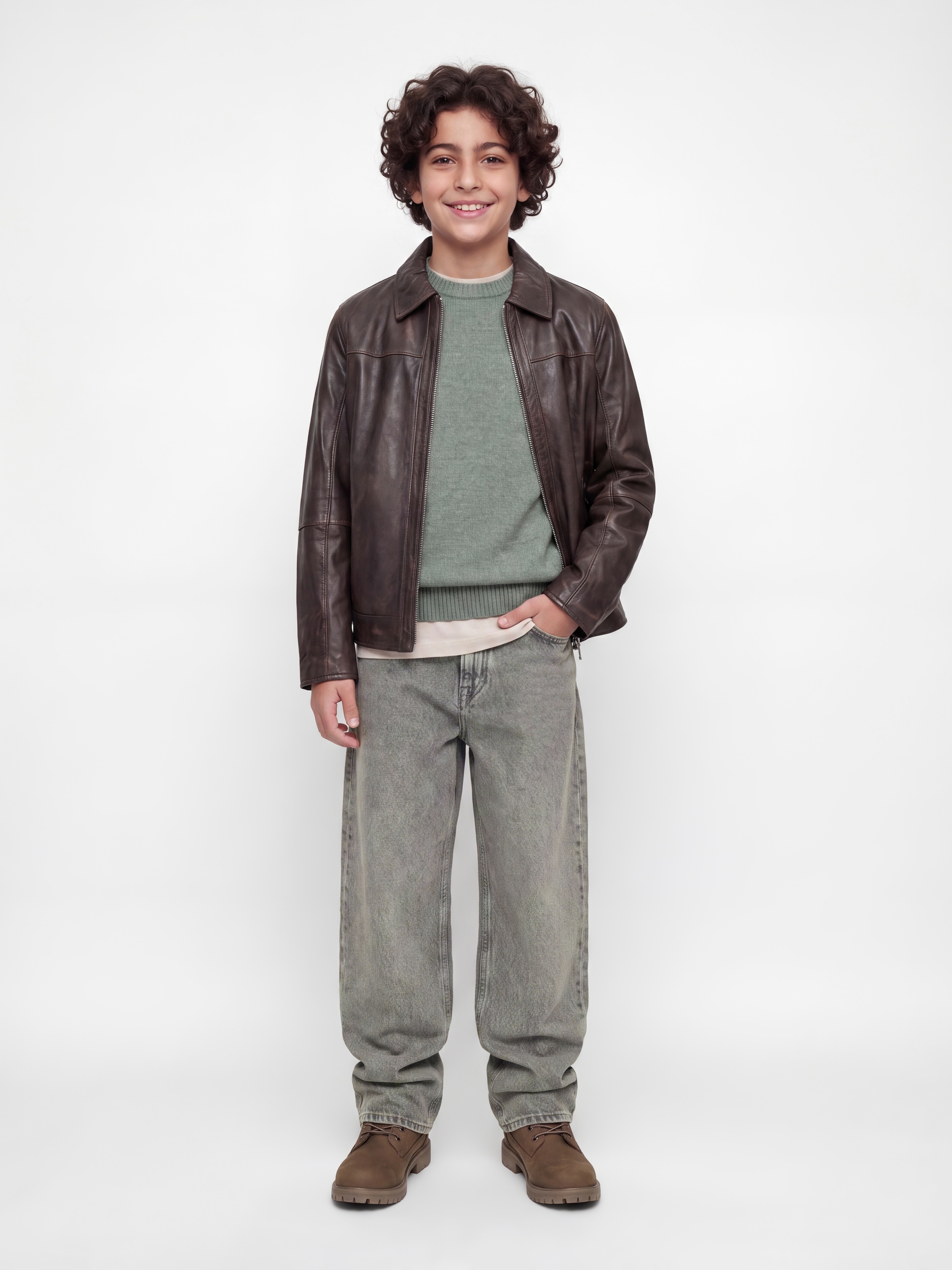 Jack & Jones Junior Weite Jeans »JJIDAVE JJORIGINAL ST 351 SN JNR« Baumwolle, weit geschnitten