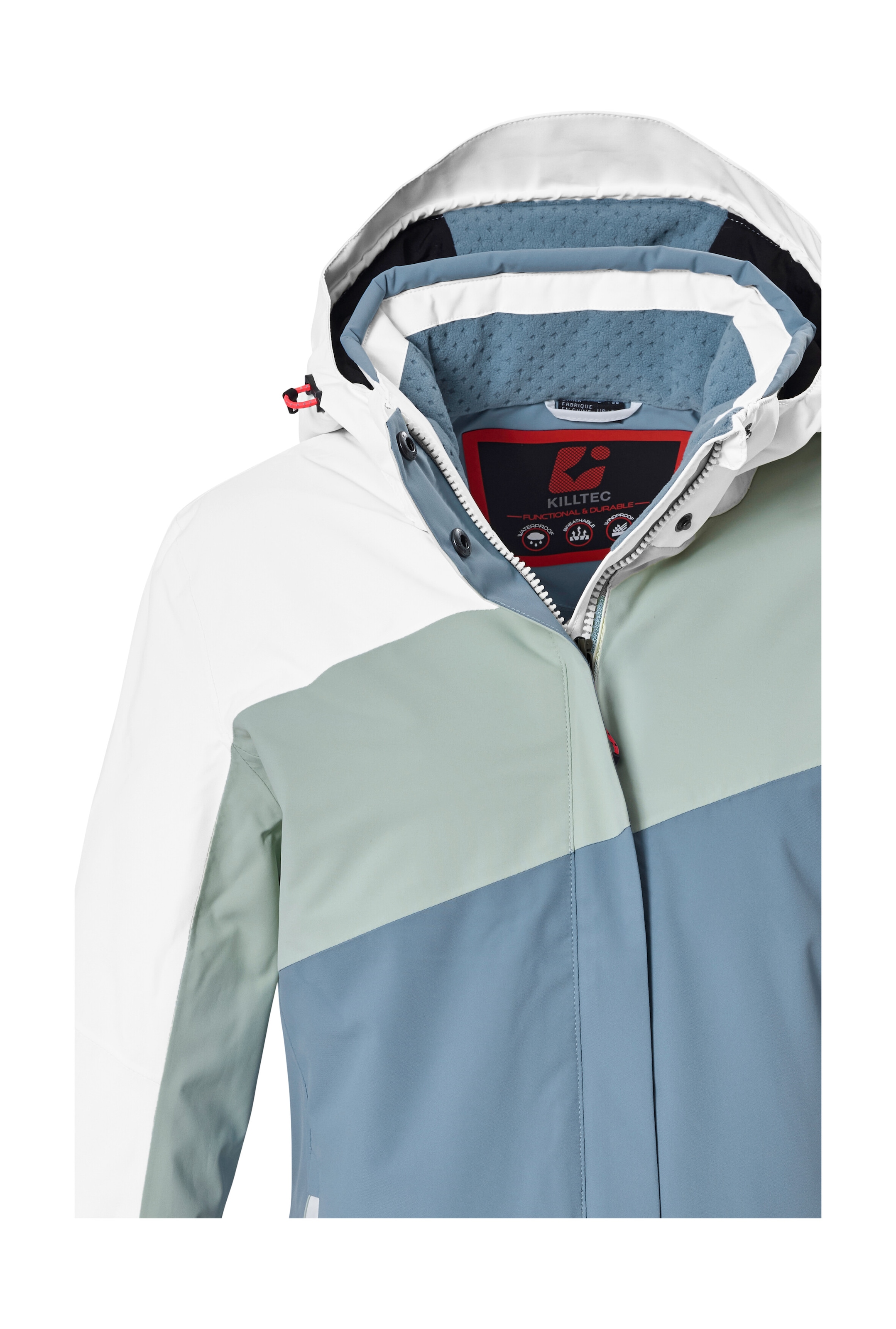 Killtec Skijacke »KSW 101 WMN SKI JCKT« Wind- und wasserdichte Damenjacke mit Colourblock-Design