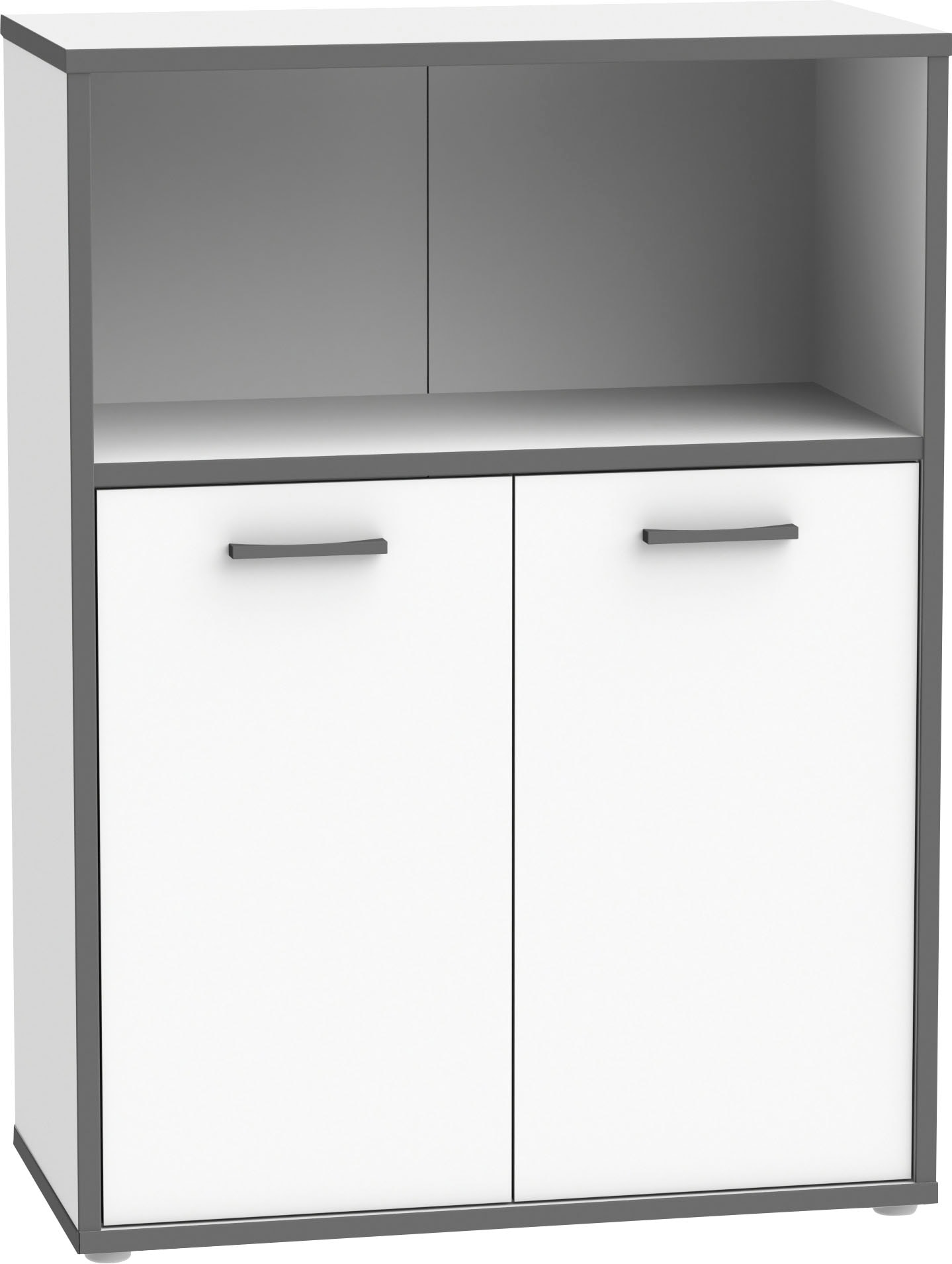 Forte Kommode »Keflav« Breite 84,5 cm in weiß, Größe B/H/T: 84,5 cm x 115,1 cm x 41,5 cm