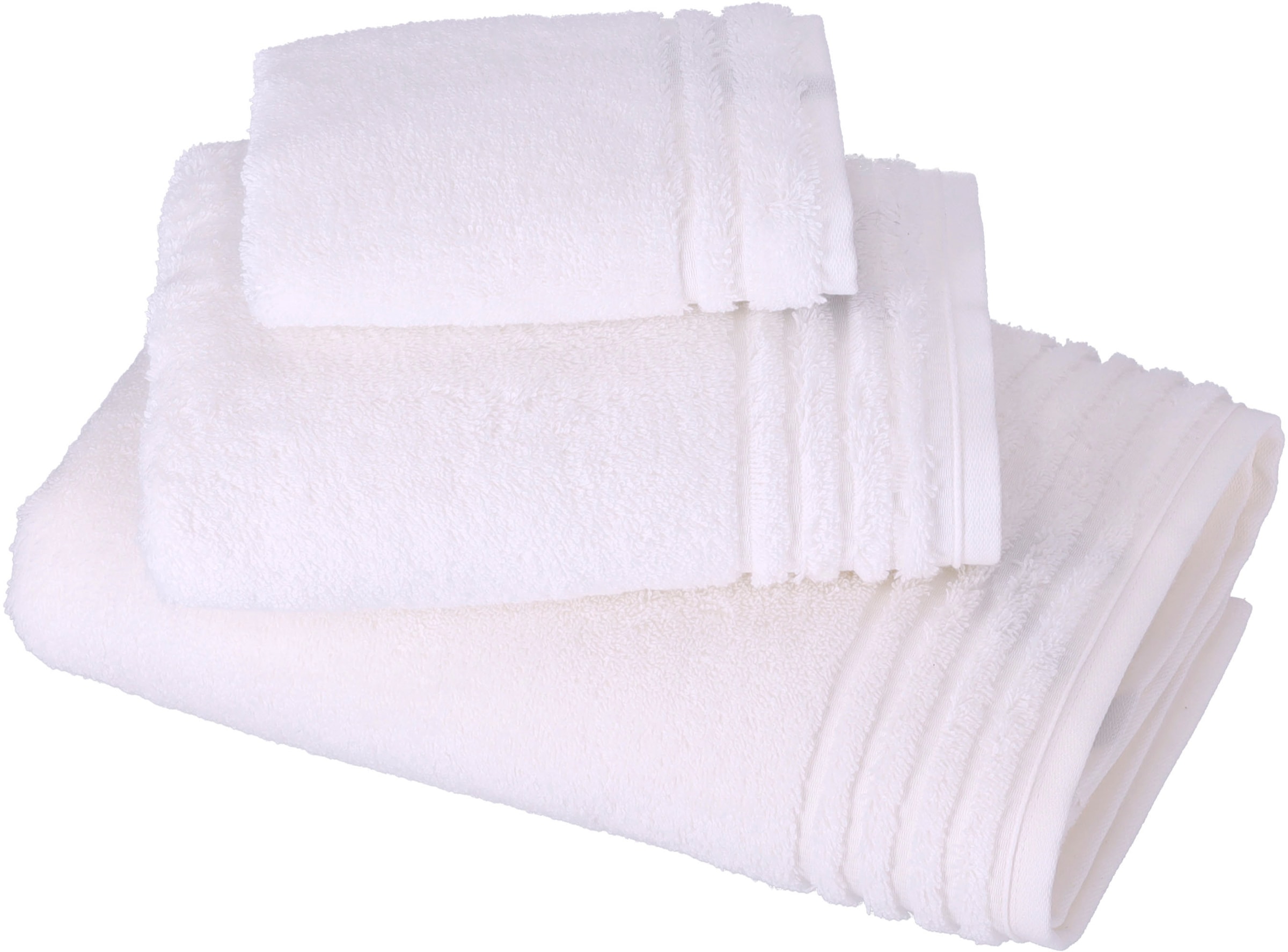 Vossen Handtuch Set »Vienna Style Supersoft Set« 620 g/m², beste Saugfähigkeit in weiß