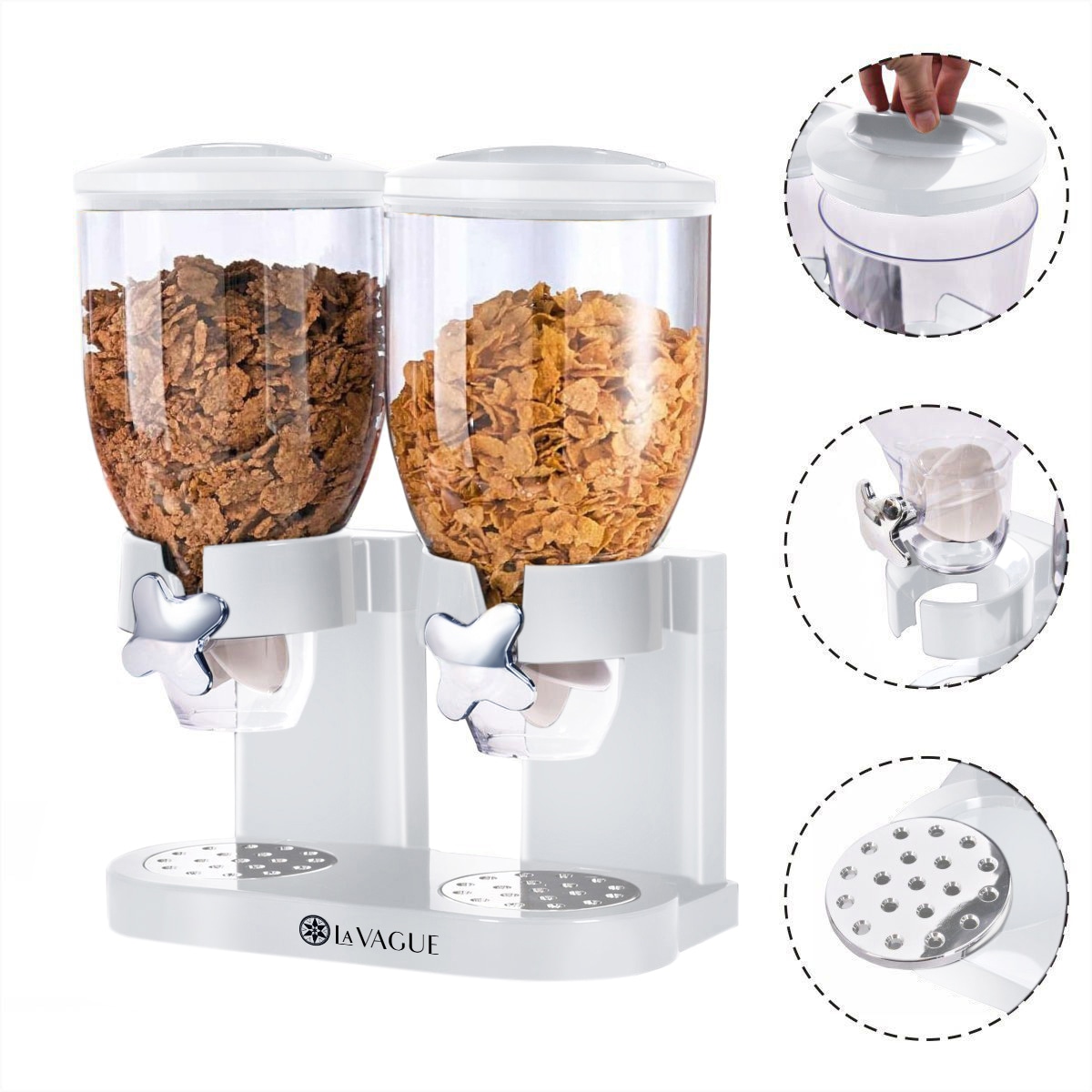 LA VAGUE Küchenorganizer-Set »Doppelter Cerealienspender MIAM«