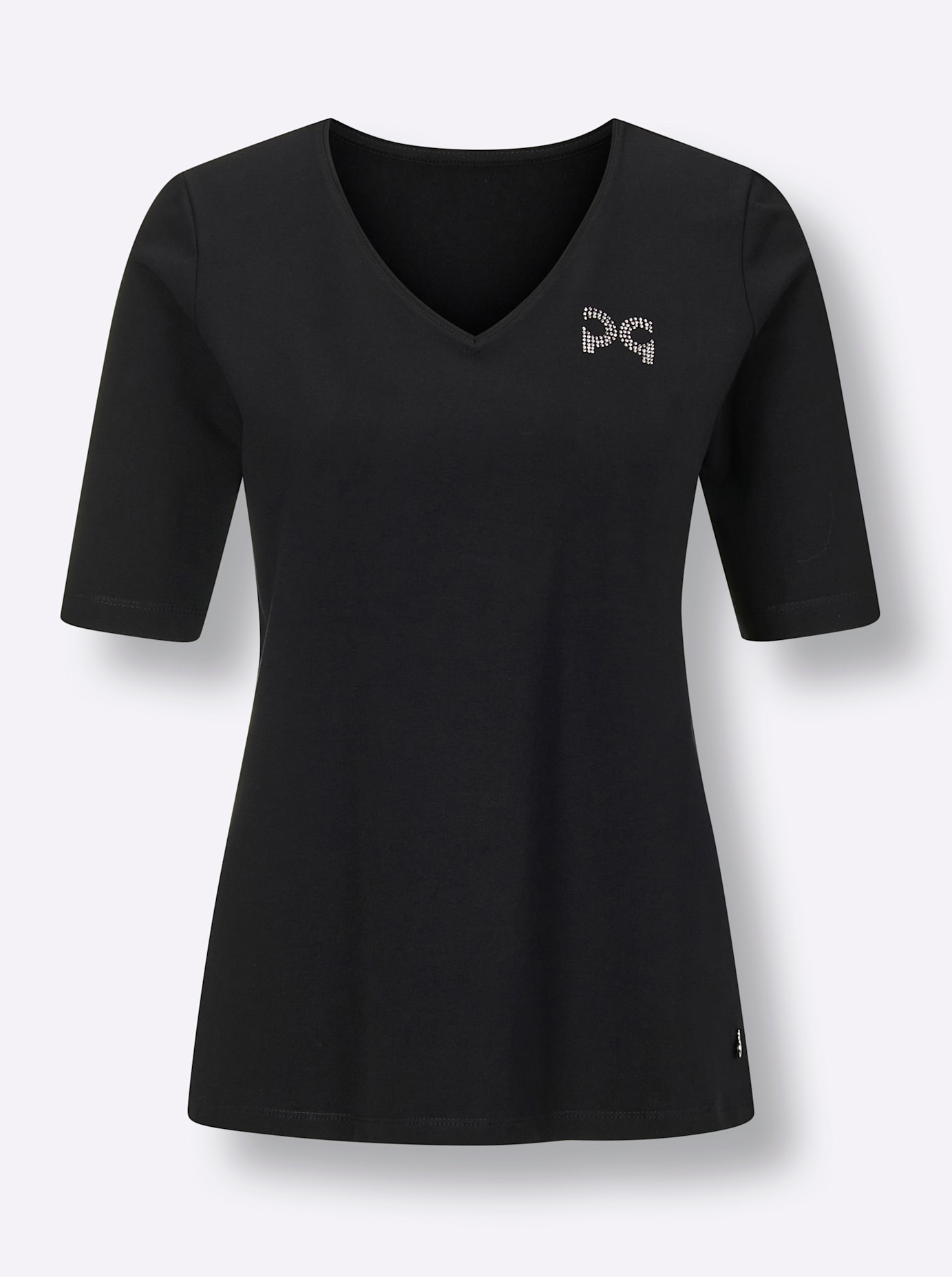 CREATION L PREMIUM V-Shirt »Pima-Baumwoll-Shirt«, (1 tlg.)