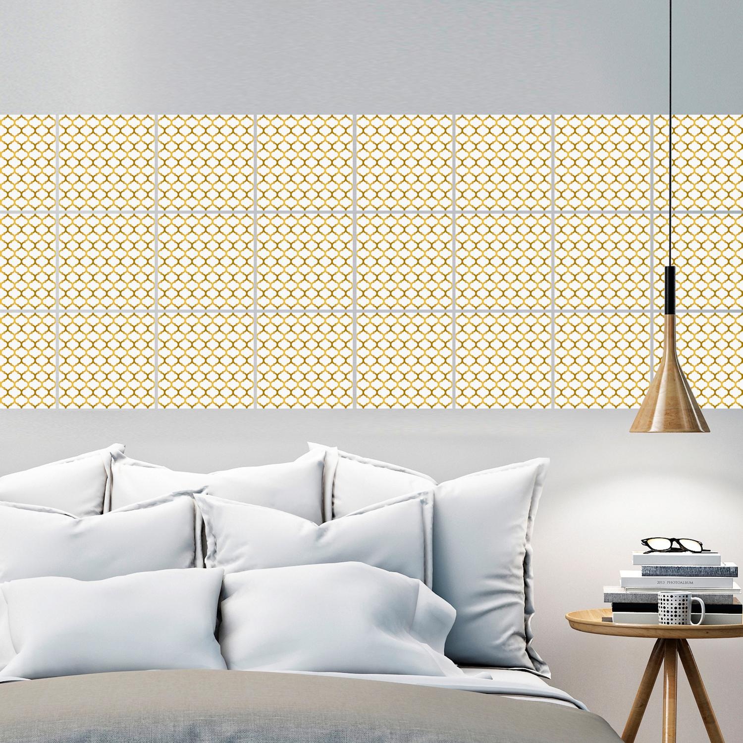 queence Fliesenaufkleber »Muster«, (Set, 12 St.), Stickerfliesen, selbstklebend, Sticker, 12er Set