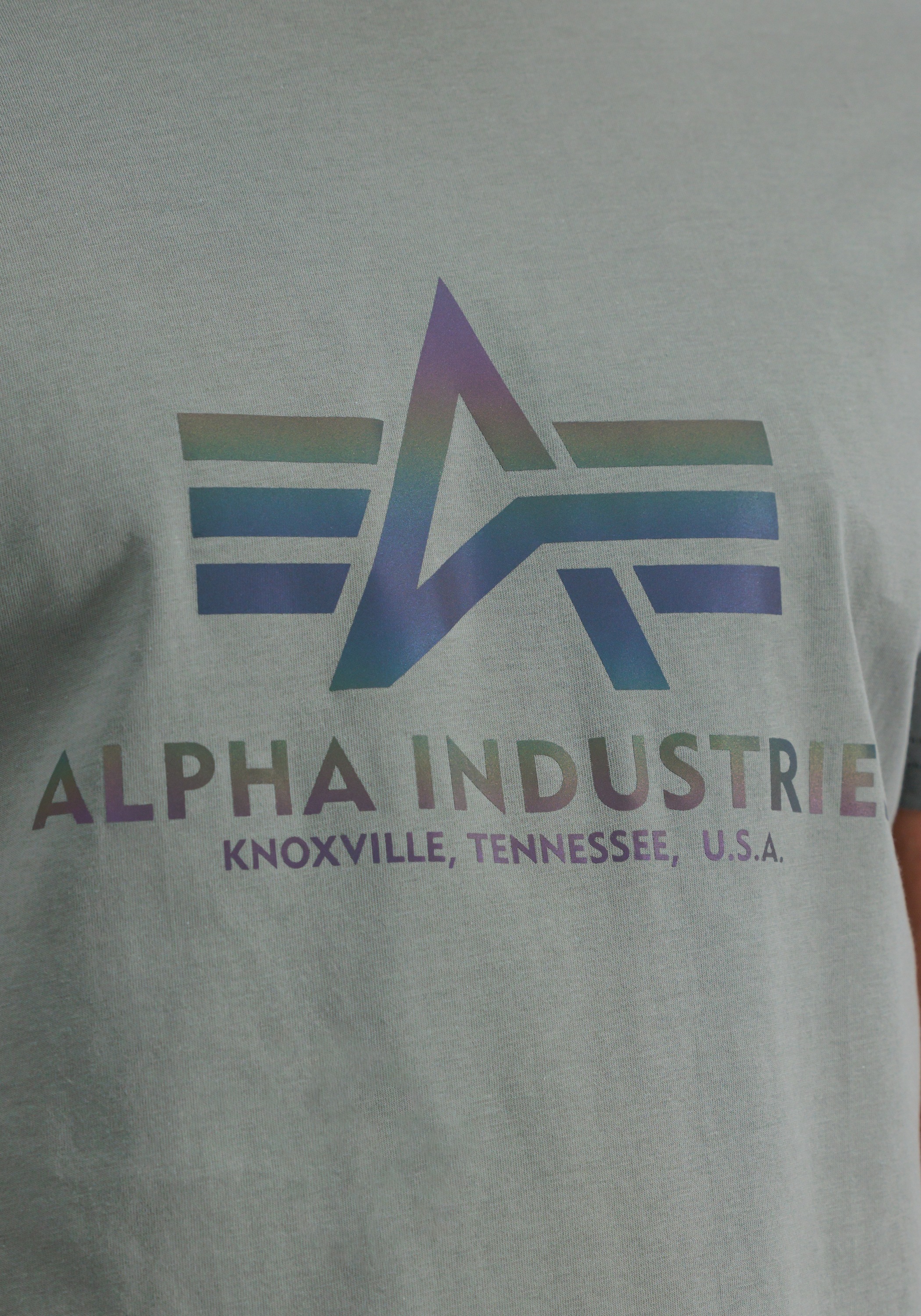 Alpha Industries T-Shirt »Alpha Industries Men - T-Shirts Basic T-Shirt BL Rainbow Ref.«