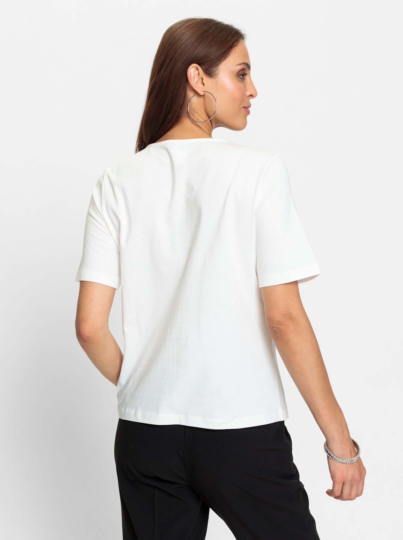 Lady Rundhalsshirt »Kurzarm-Shirt«, (1 tlg.)