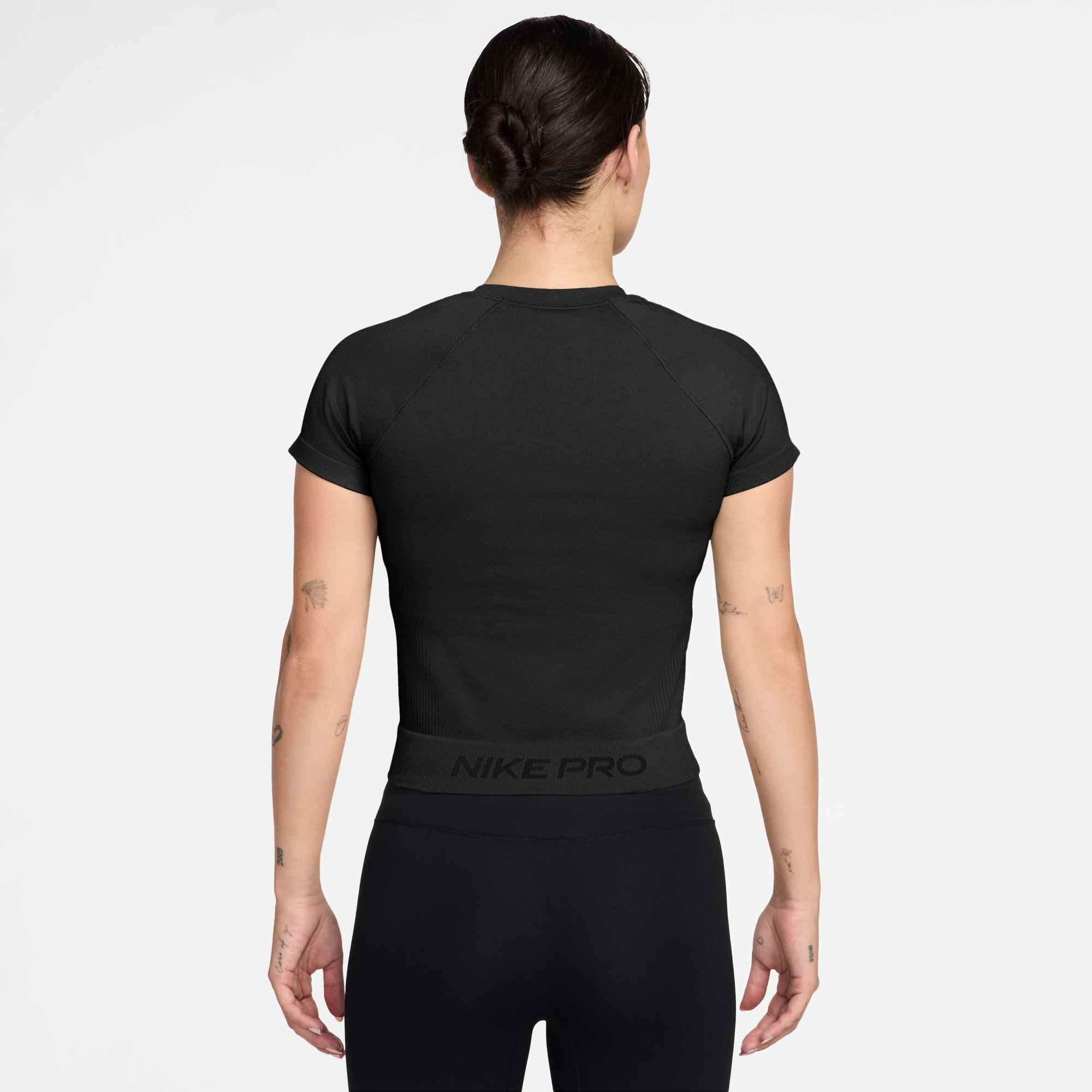 Nike Funktionsshirt »Nike Pro Seamless Women's Dri-FIT Short-Sleeve Top« Raglanärmel, Kurzarm, mit Dri-FIT-Technologie, elastisches Material