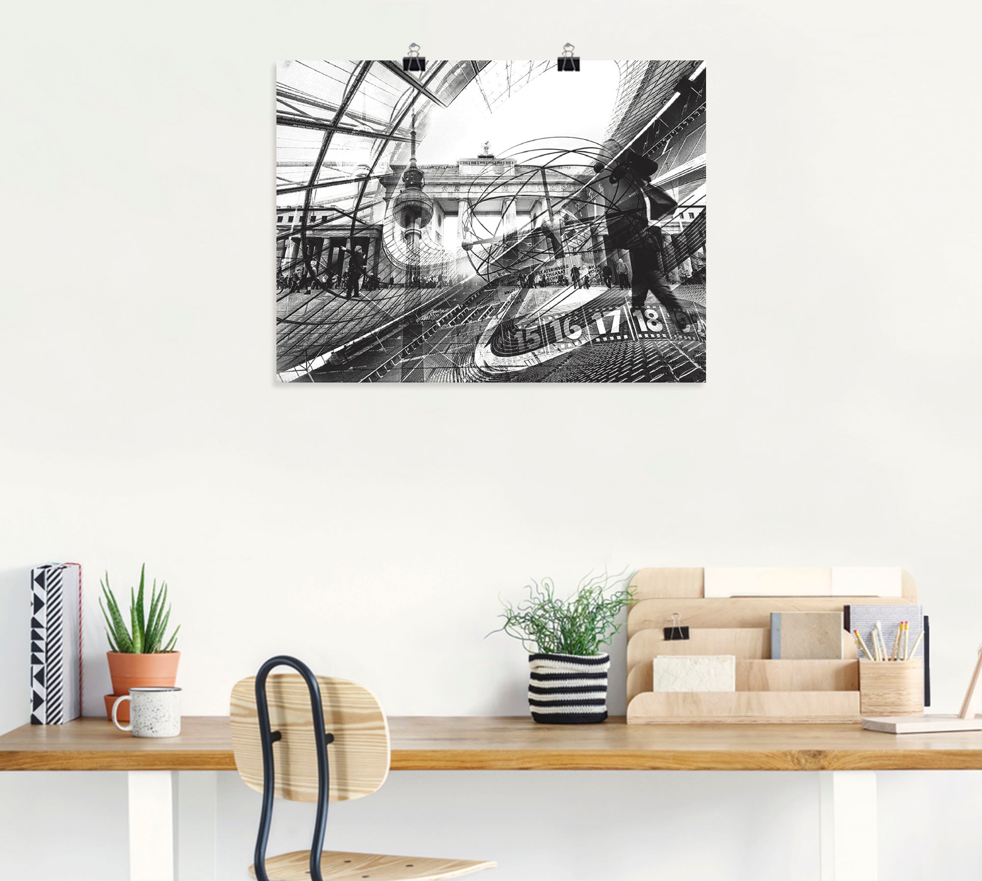 Artland Wandbild »Berlin Skyline I«, Deutschland, (1 St.), als Poster in verschied. Größen