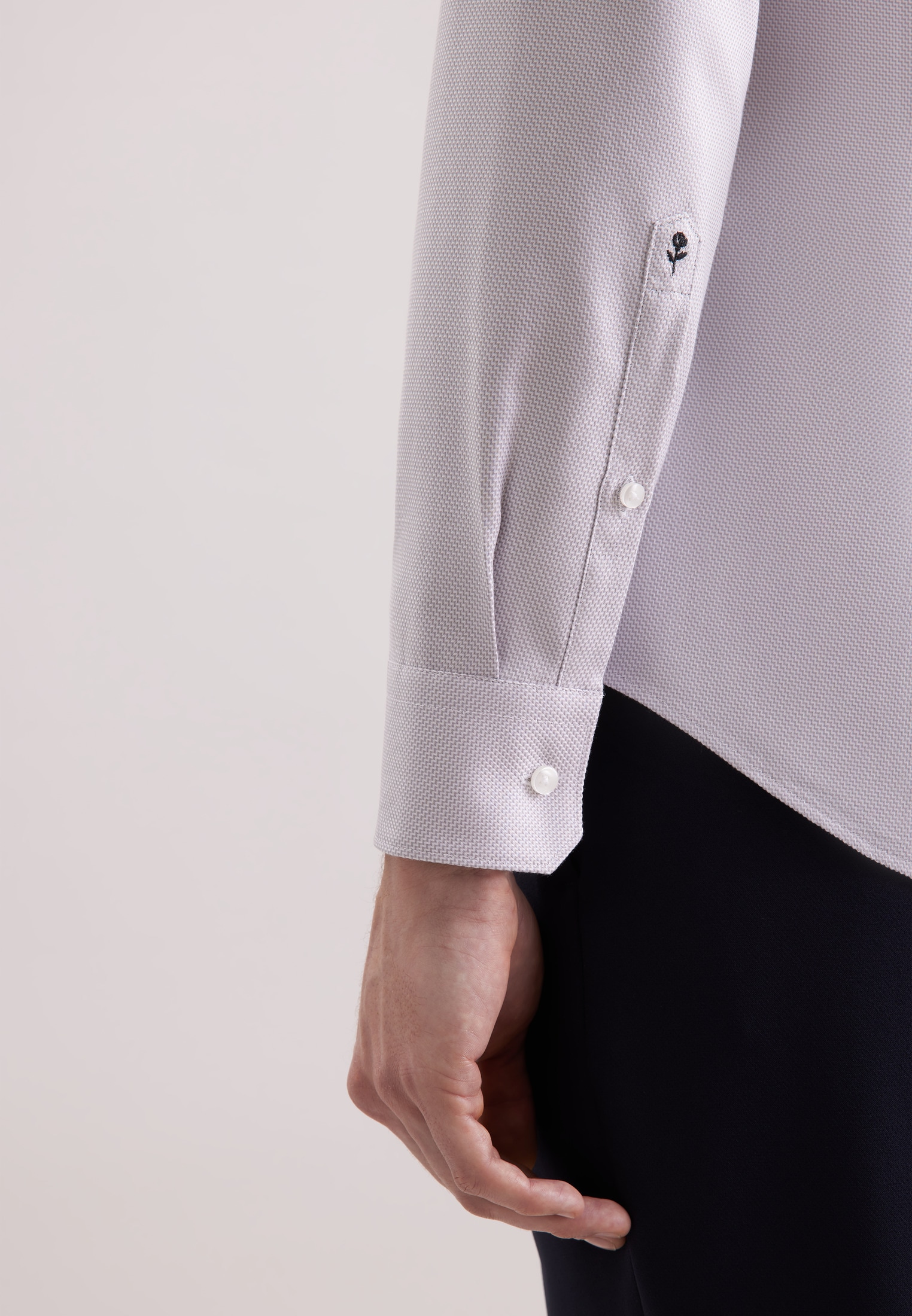 seidensticker Businesshemd »Schwarze Rose«, Shaped 1/1 Covered-Button-Down-Kragen