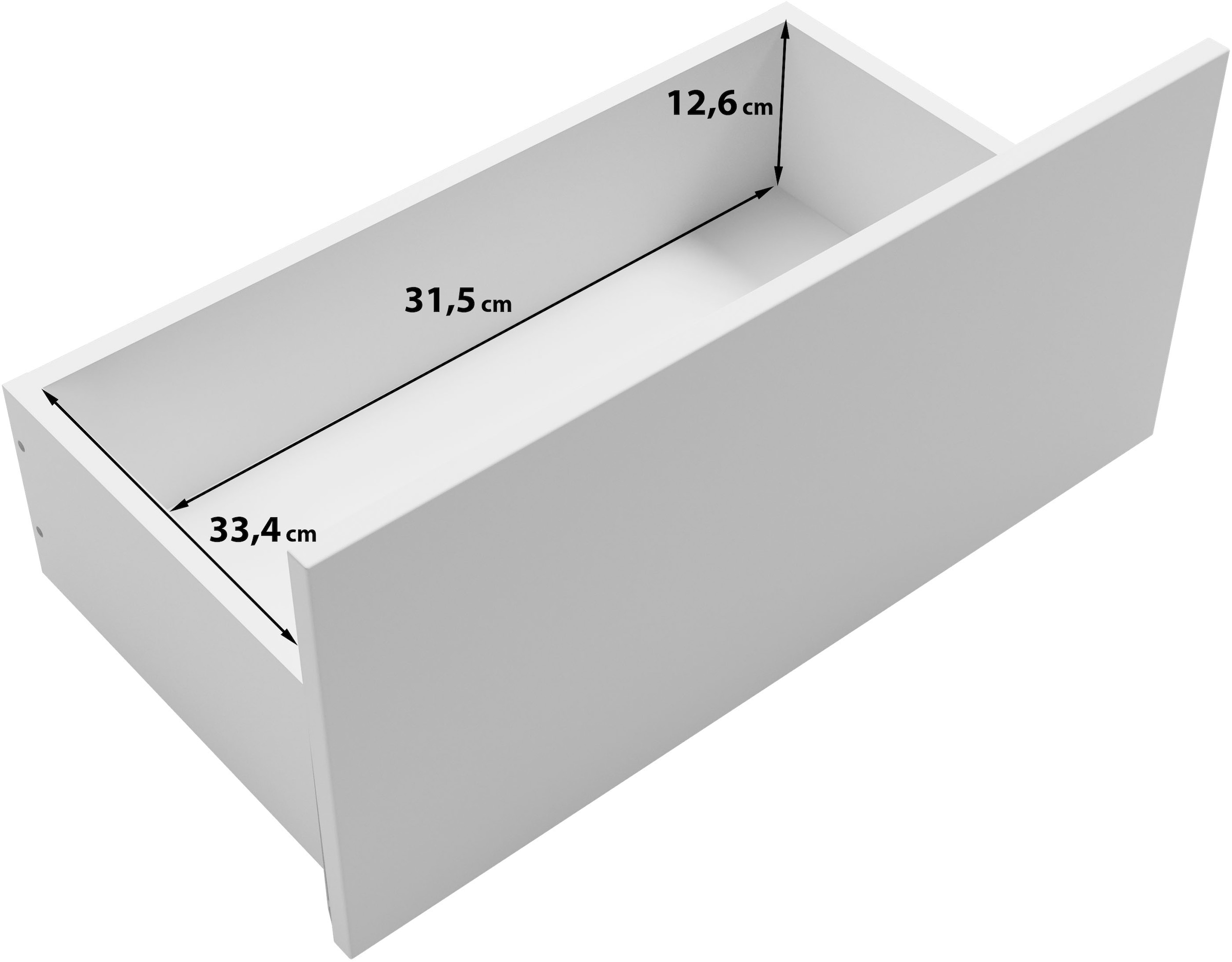 INOSIGN Schreibtisch »Vera«, (1 St.), Modernes Schreibtisch mit LED, Push-to-Open und 3 Schubladen.
