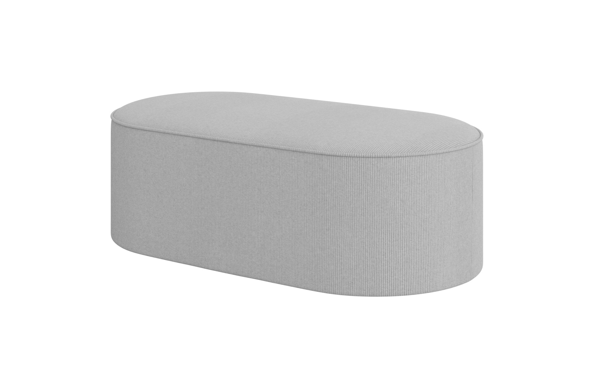 OTTO home Polsterhocker »EIVIND Sitzhocker, Maße: B/T/H: 142/70/48 cm« auch in Bouclé und Feincord, mit Wellenunterfederung