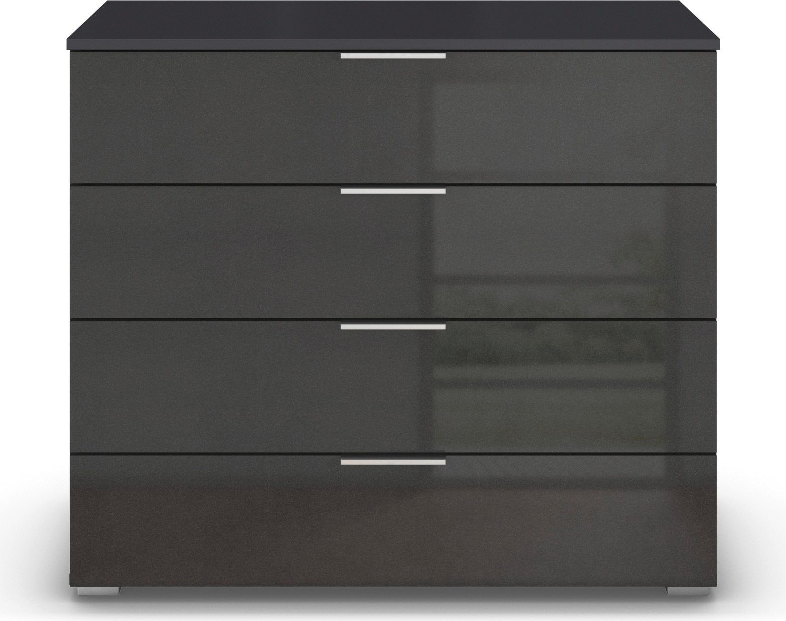 rauch Schubkastenkommode »Sideboard Schubladenkommode AGORDO mit Dekor- oder Hochglanzfront«, (in zwei Griff-Farben), Breite 93 cm mit 4 großen Schubladen für viel Stauraum MADE IN GERMANY