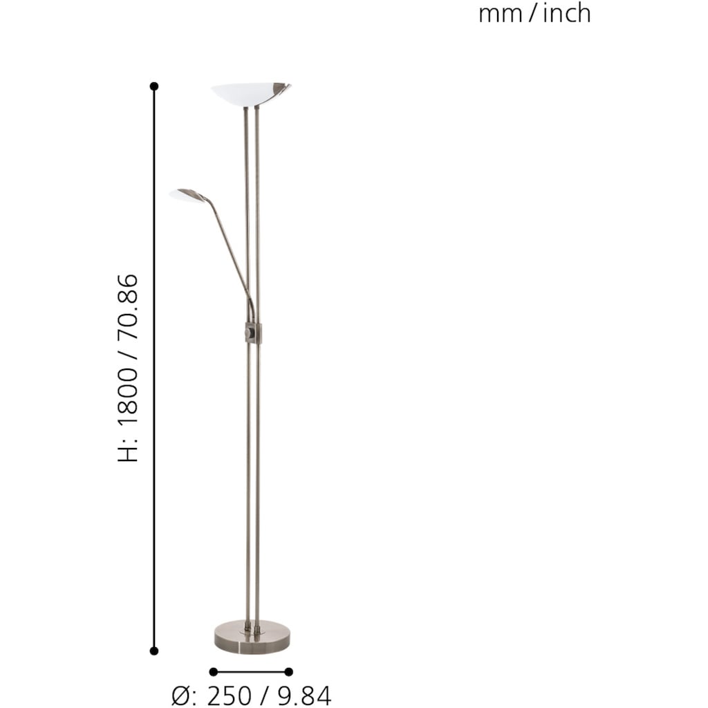 EGLO LED Stehlampe »BAYA LED«, 3 flammig-flammig